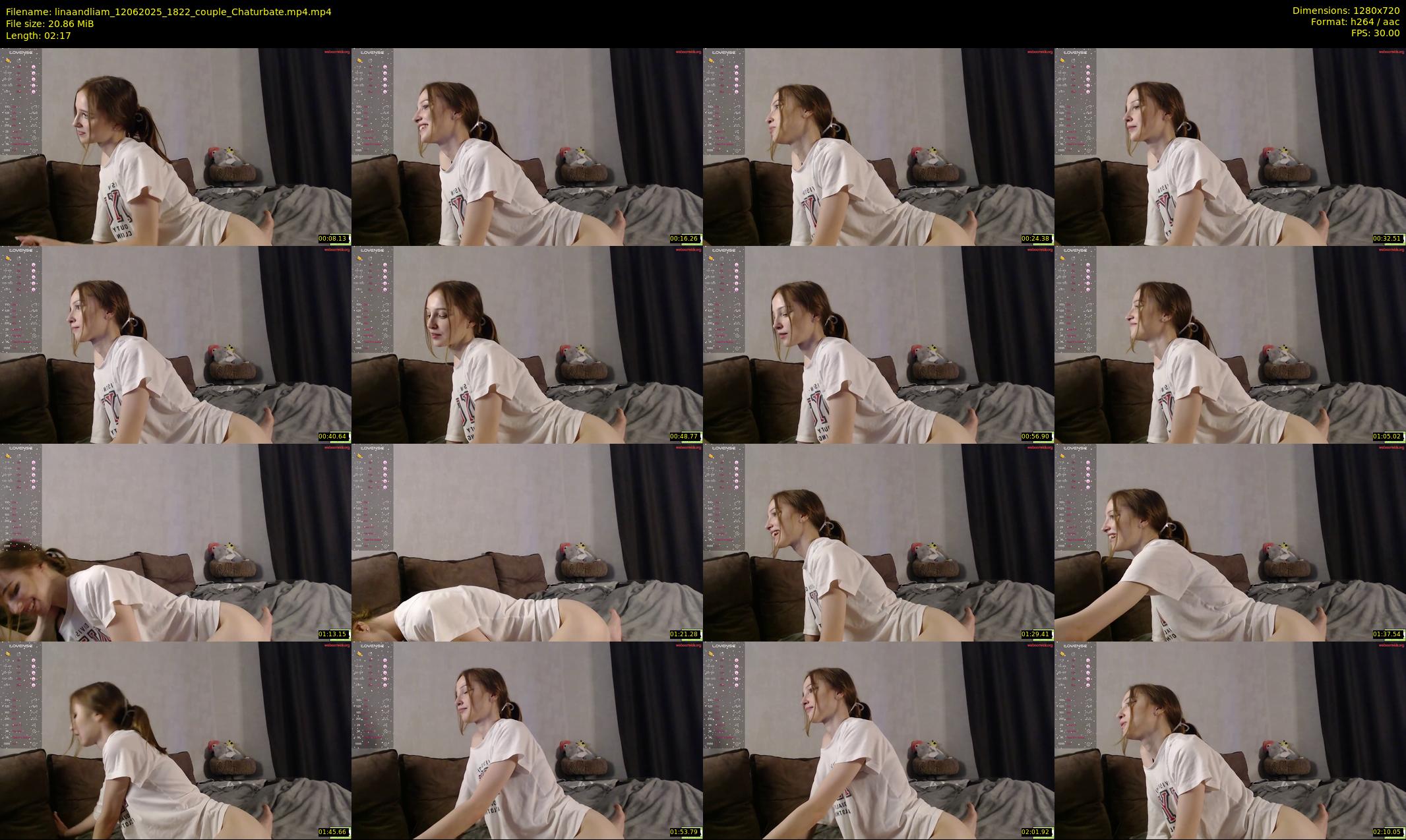linaandliam — 3 minute Chaturbate couple cam show recording, 720p, Jun 12, 2025