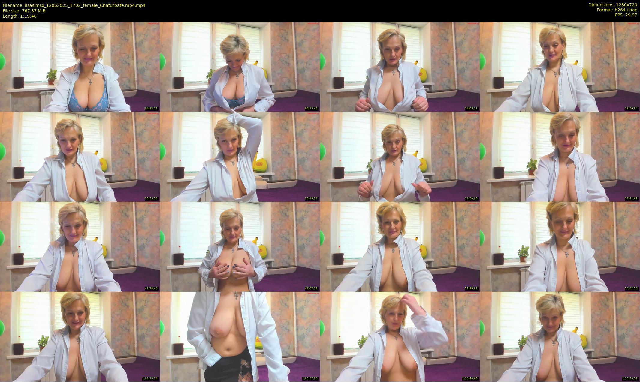 lisasimsx — 80 minute Chaturbate female cam show recording, 720p, Jun 12, 2025