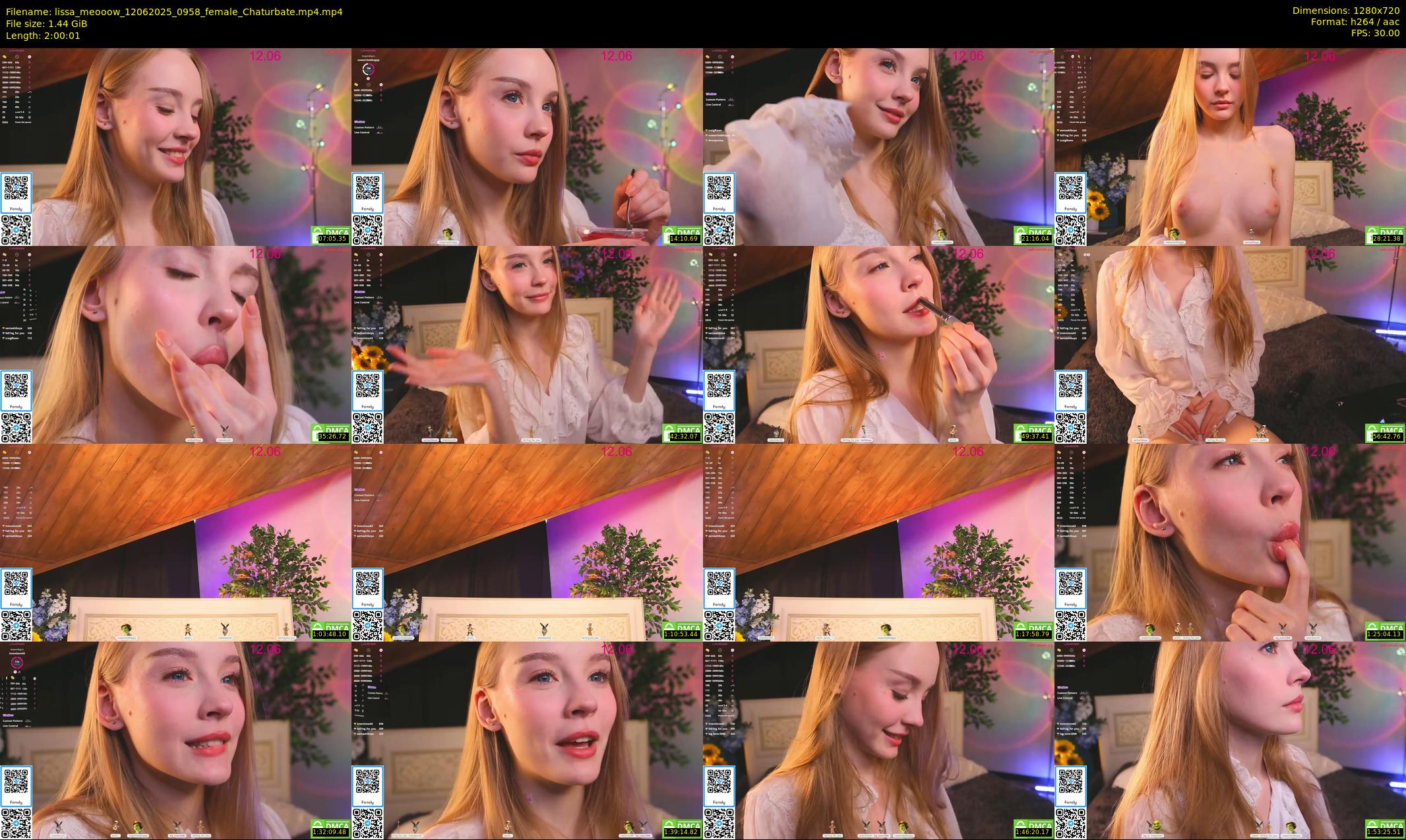 lissa_meooow — 121 minute Chaturbate female cam show recording, 720p, Jun 12, 2025