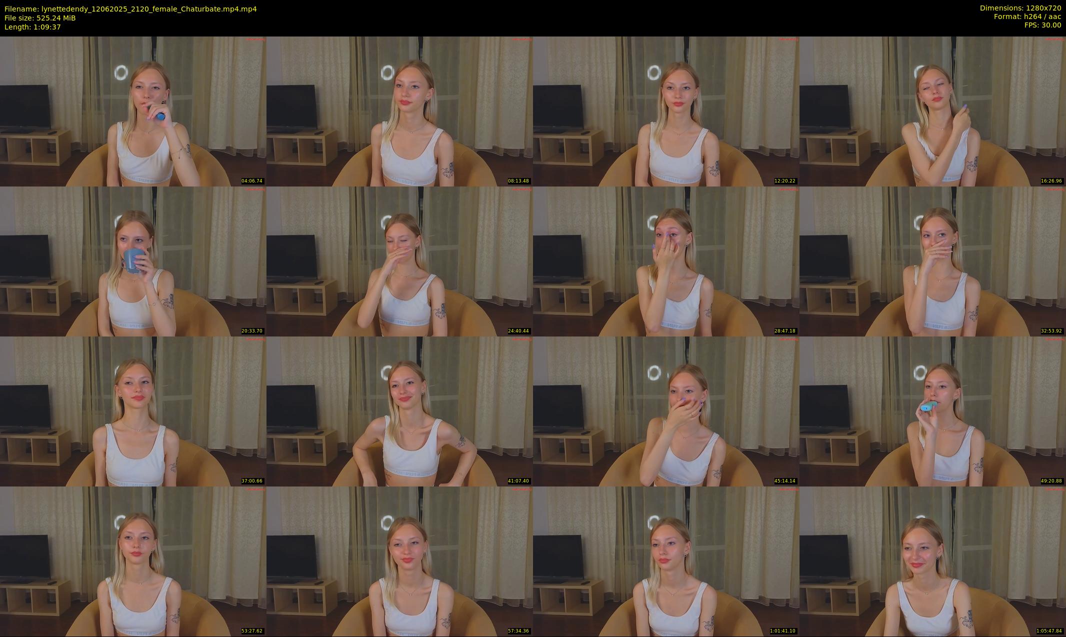 lynettedendy — 70 minute Chaturbate female cam show recording, 720p, Jun 12, 2025