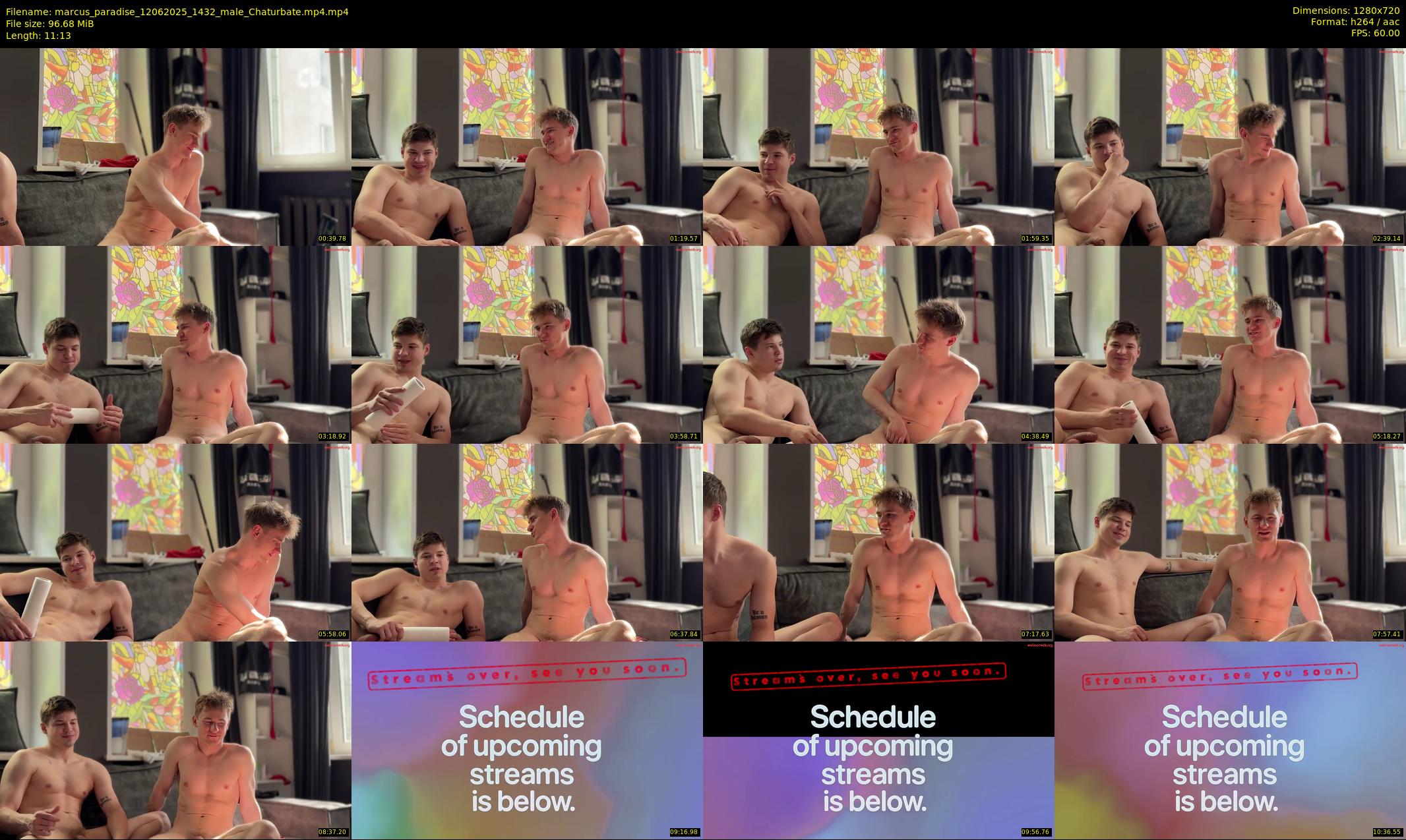 marcus_paradise — 12 minute Chaturbate male cam show recording, 720p, Jun 12, 2025