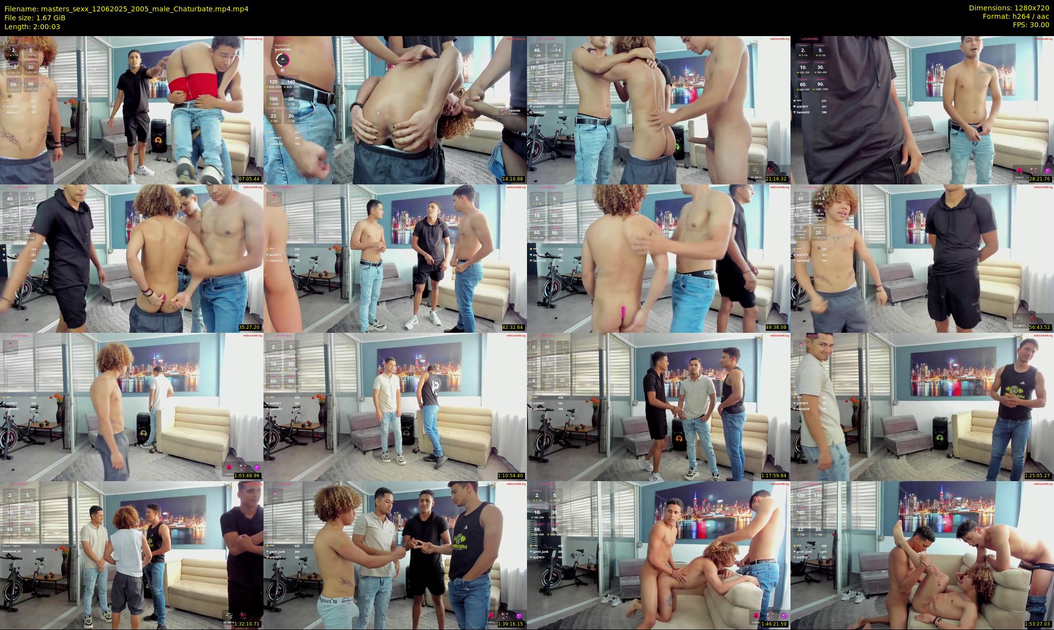 masters_sexx — 121 minute Chaturbate male cam show recording, 720p, Jun 12, 2025