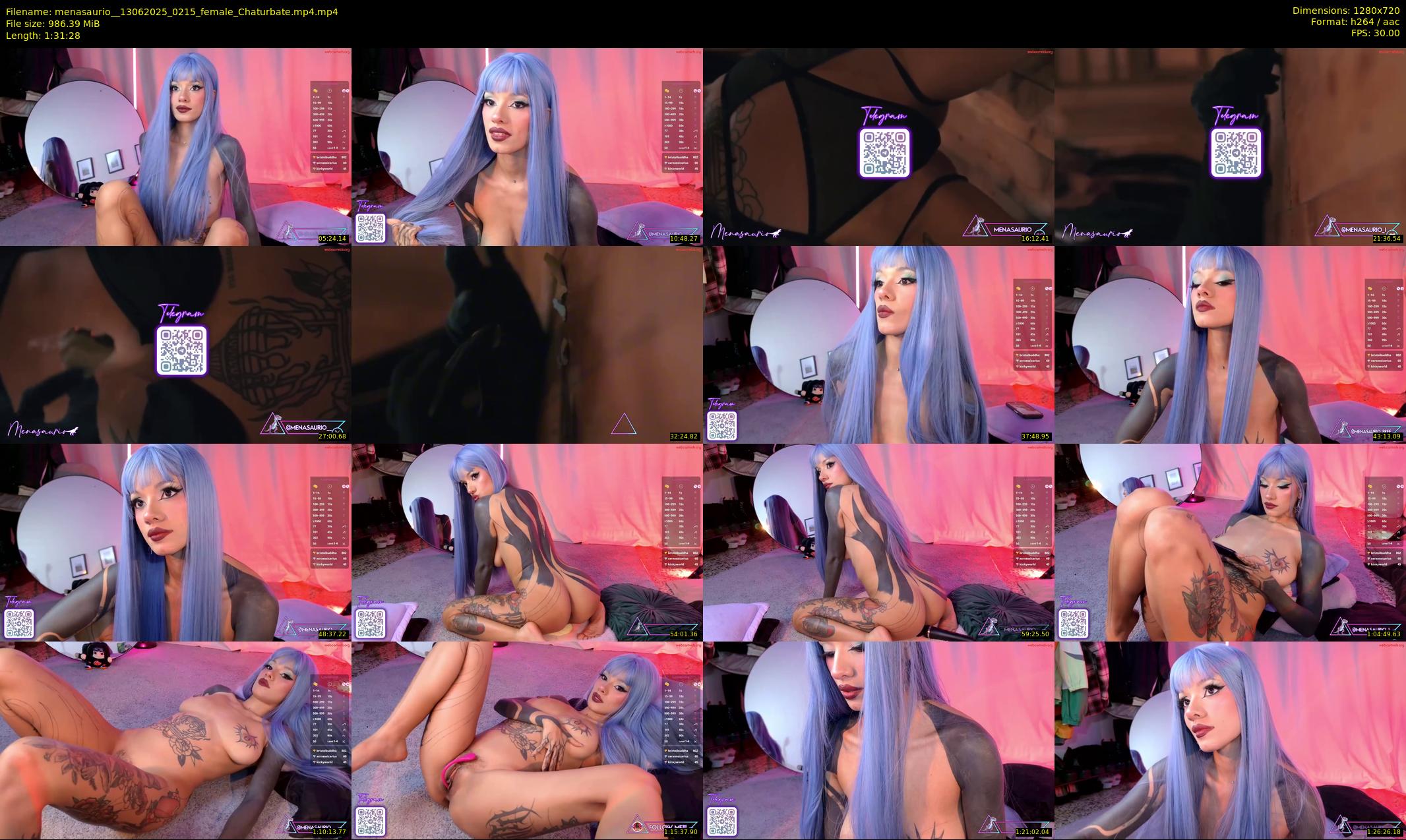 menasaurio_ — 92 minute Chaturbate female cam show recording, 720p, Jun 13, 2025