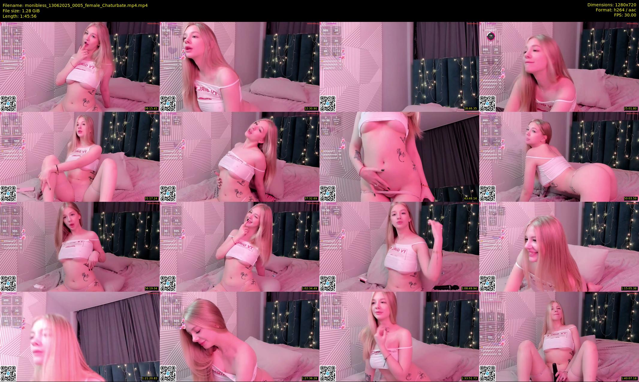 monibless — 106 minute Chaturbate female cam show recording, 720p, Jun 13, 2025