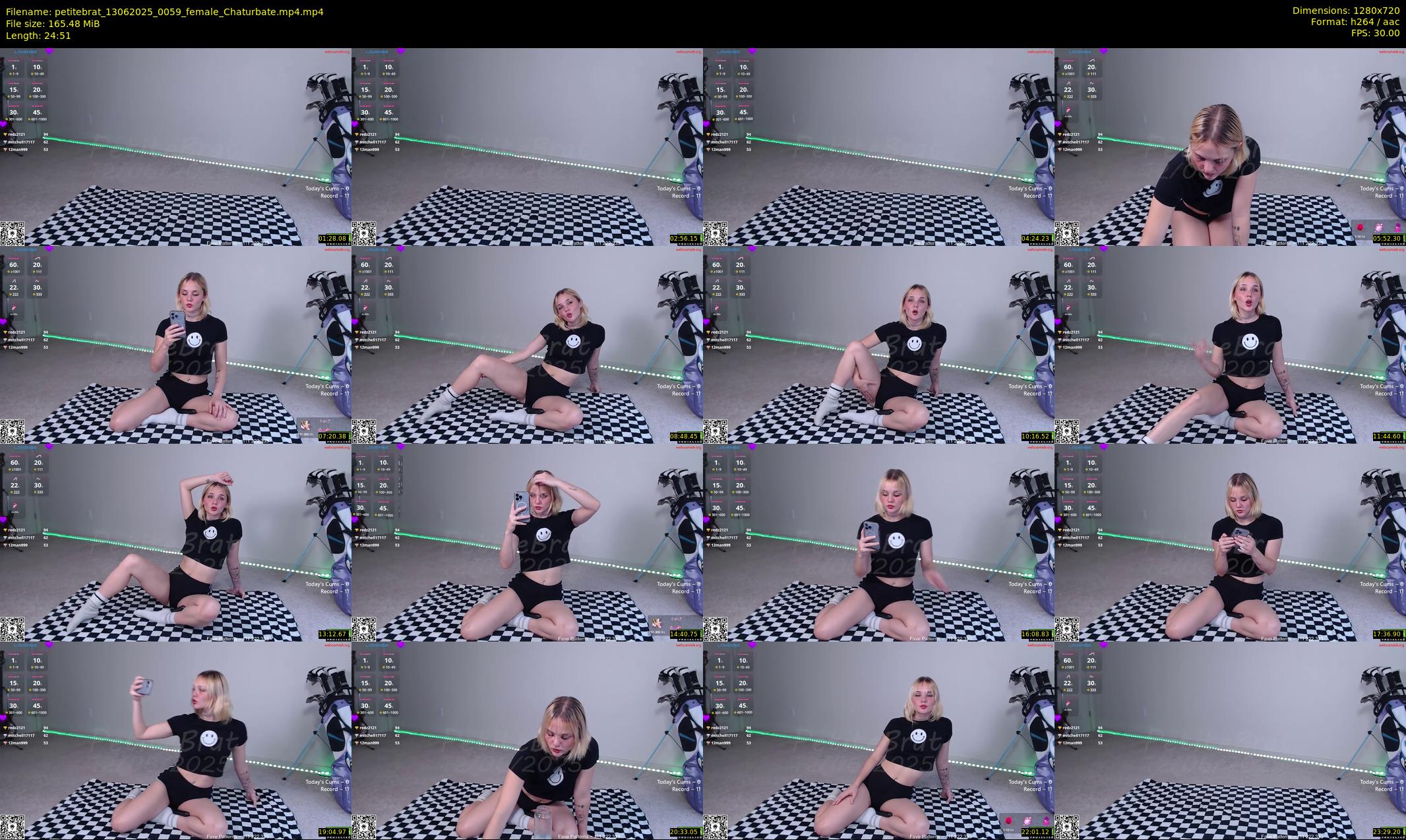 petitebrat — 25 minute Chaturbate female cam show recording, 720p, Jun 13, 2025