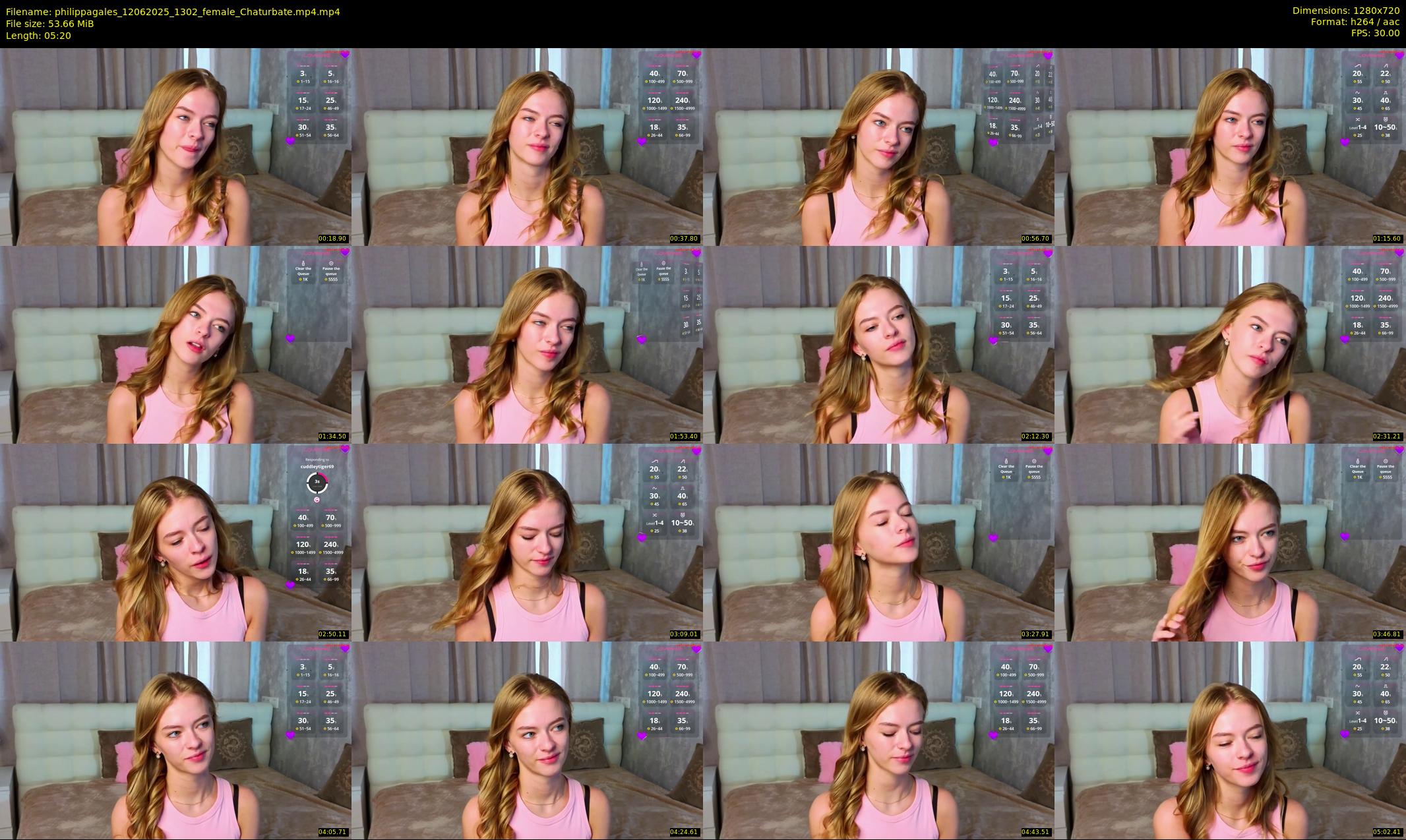 philippagales — 6 minute Chaturbate female cam show recording, 720p, Jun 12, 2025