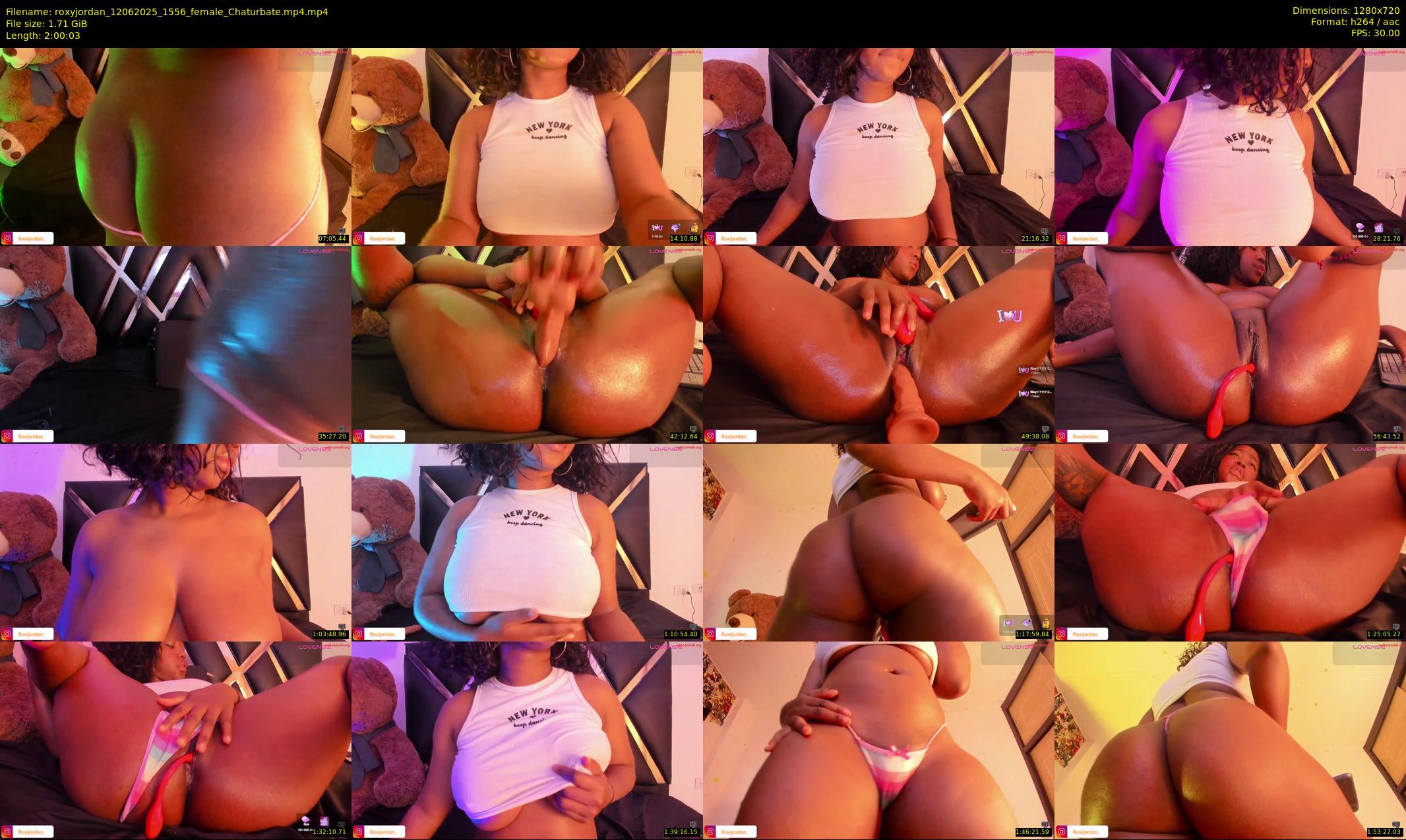 roxyjordan — 121 minute Chaturbate female cam show recording, 720p, Jun 12, 2025