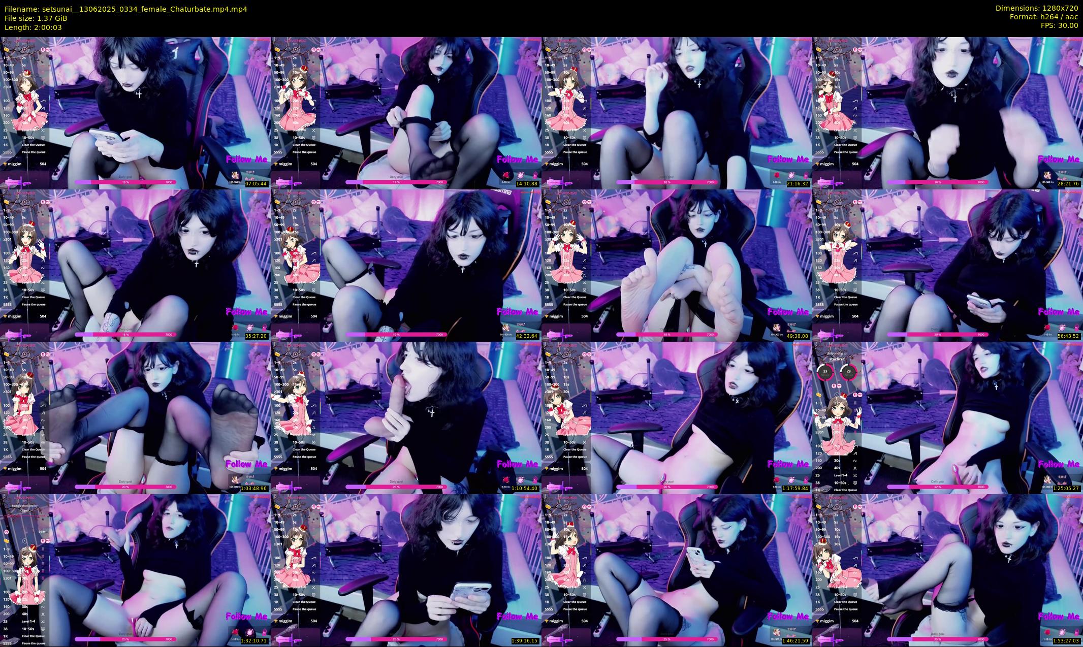 setsunai_ — 121 minute Chaturbate female cam show recording, 720p, Jun 13, 2025