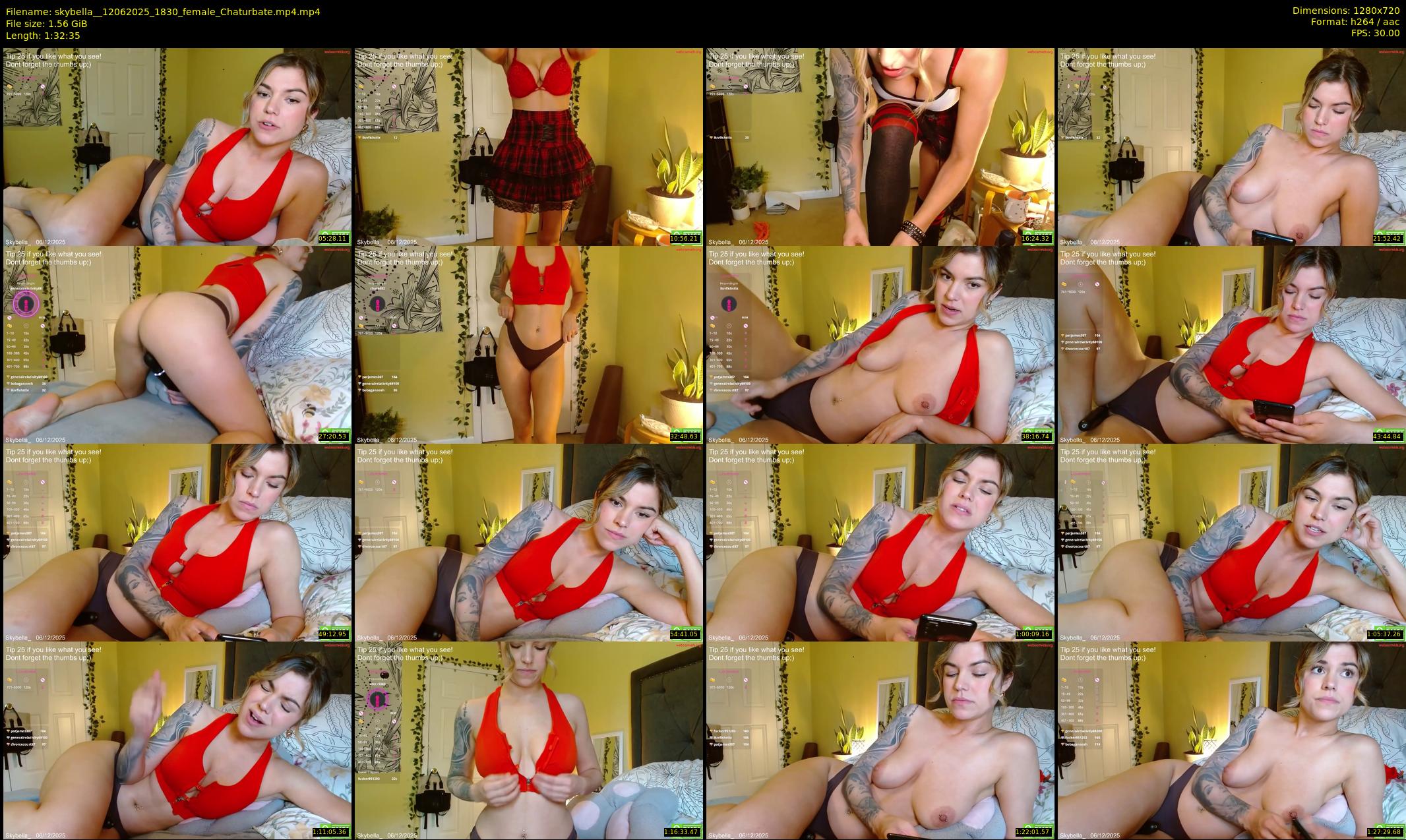 skybella_ — 93 minute Chaturbate female cam show recording, 720p, Jun 12, 2025