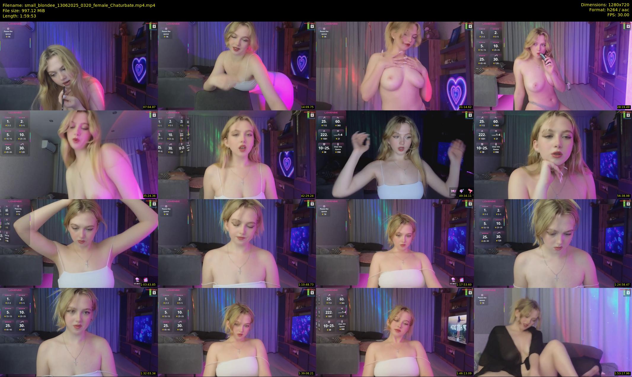 small_blondee — 120 minute Chaturbate female cam show recording, 720p, Jun 13, 2025