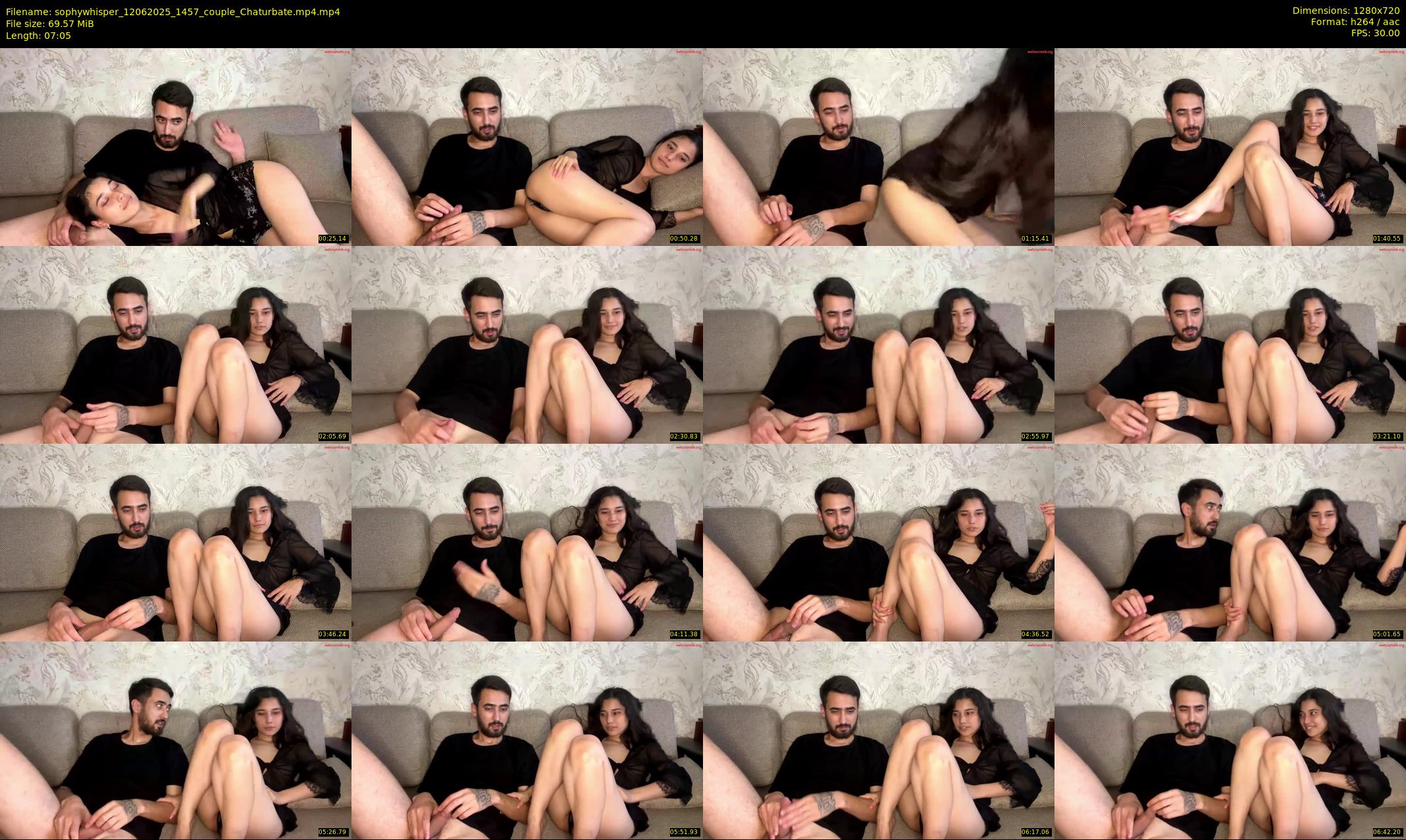 sophywhisper — 8 minute Chaturbate couple cam show recording, 720p, Jun 12, 2025