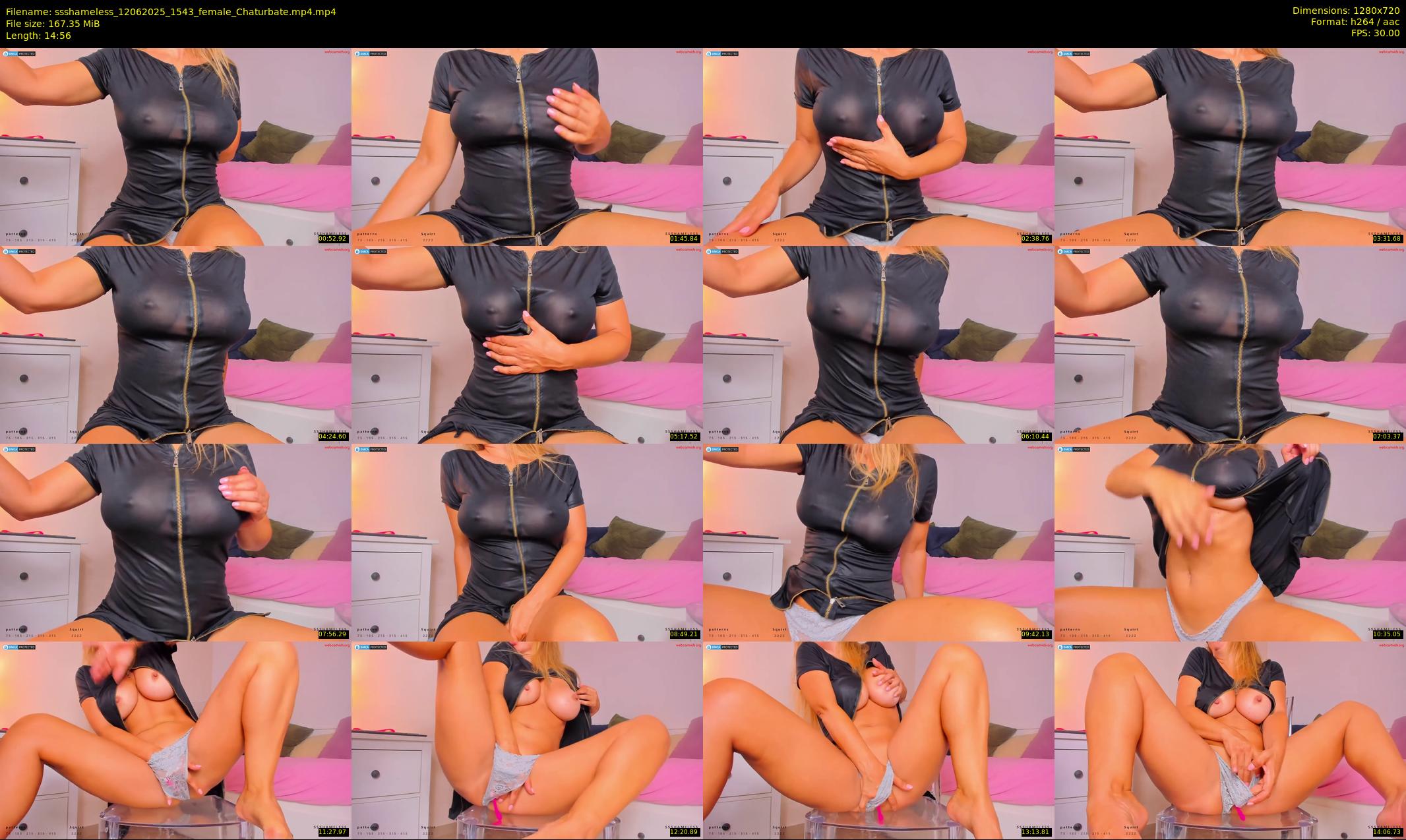 ssshameless — 15 minute Chaturbate female cam show recording, 720p, Jun 12, 2025