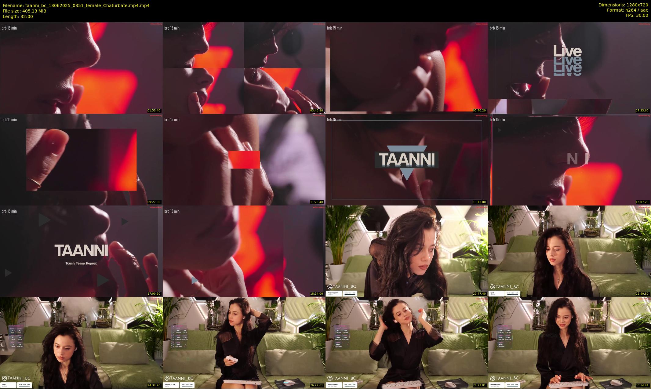taanni_bc — 32 minute Chaturbate female cam show recording, 720p, Jun 13, 2025