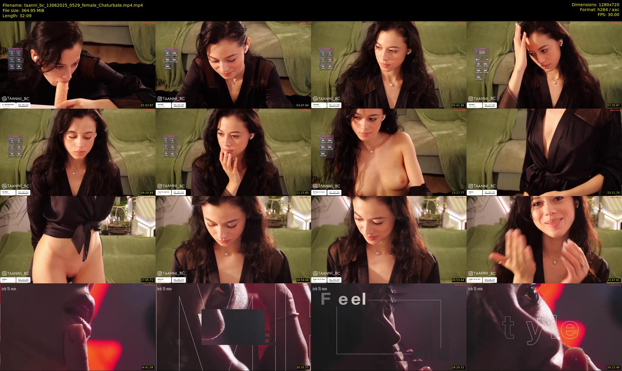 taanni_bc — 33 minute Chaturbate female cam show recording, 720p, Jun 13, 2025