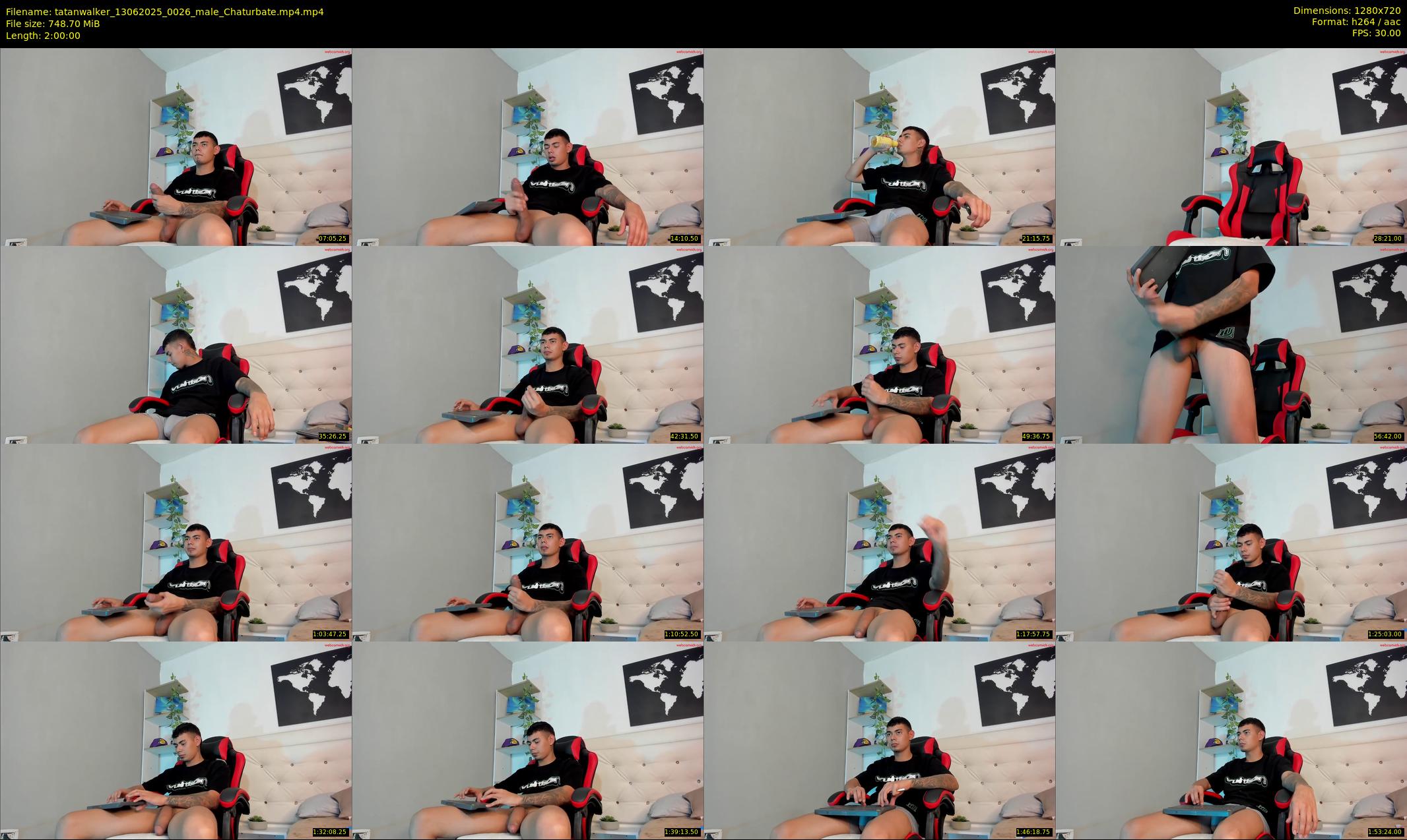 tatanwalker — 120 minute Chaturbate male cam show recording, 720p, Jun 13, 2025