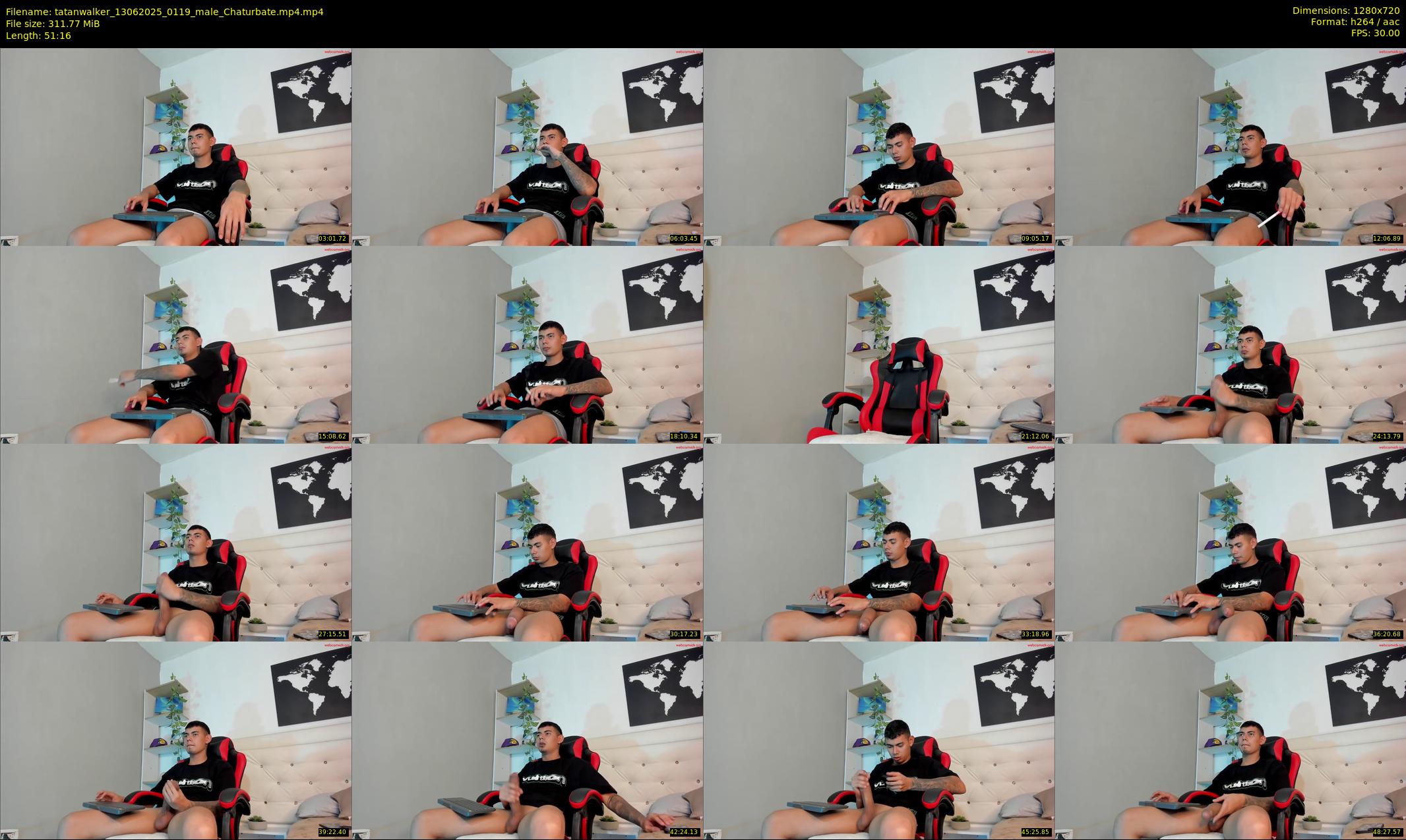 tatanwalker — 52 minute Chaturbate male cam show recording, 720p, Jun 13, 2025