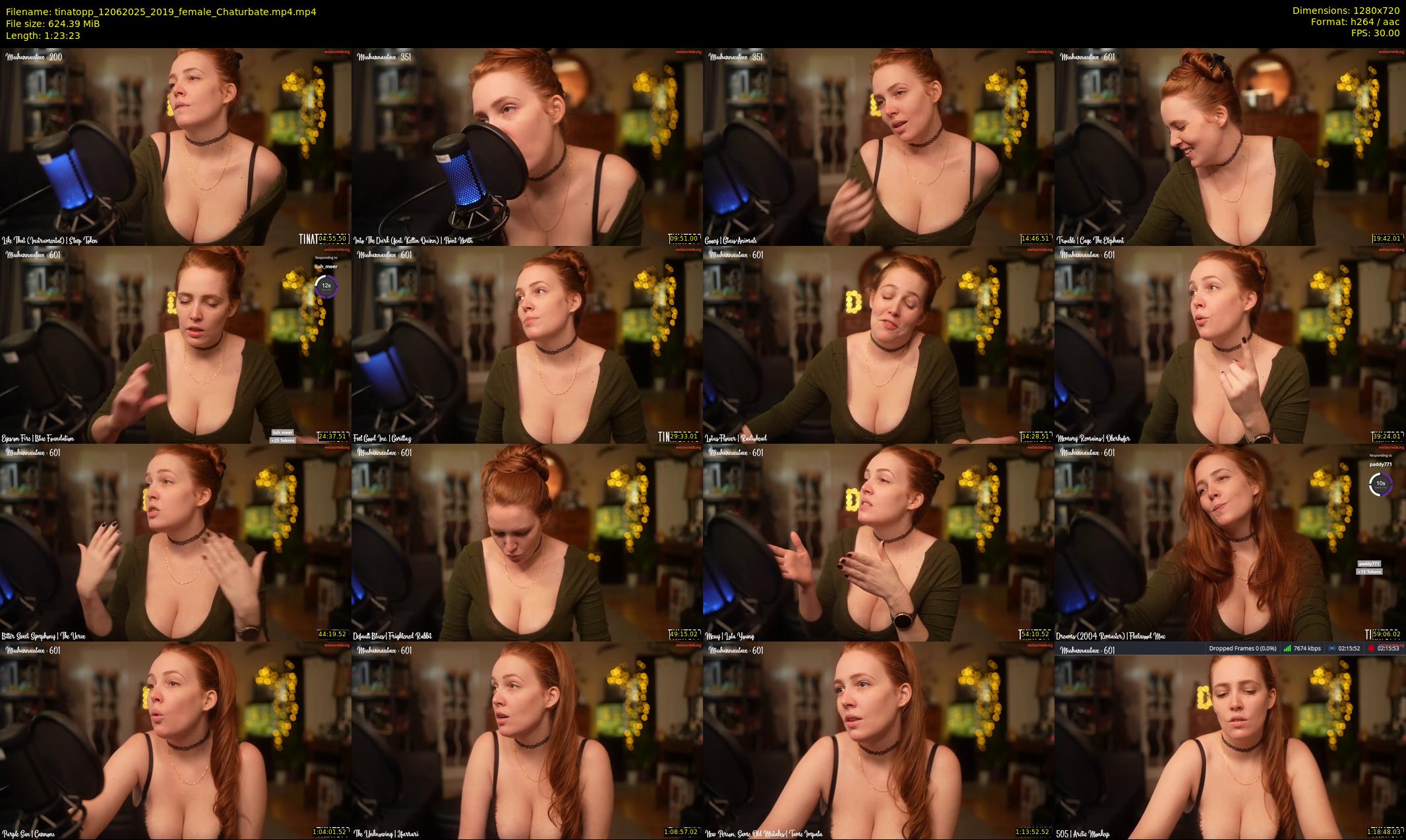 tinatopp — 84 minute Chaturbate female cam show recording, 720p, Jun 12, 2025
