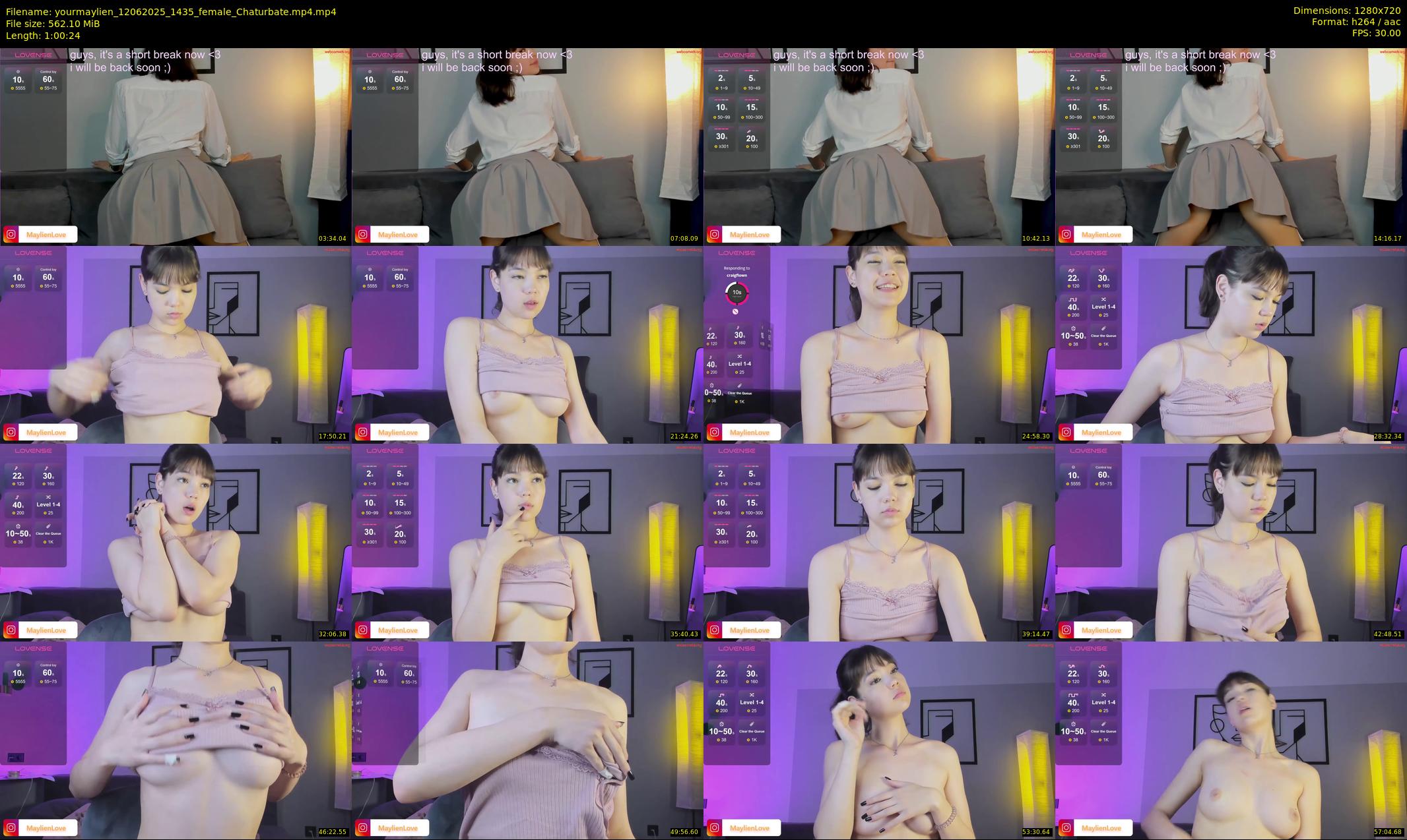 yourmaylien — 61 minute Chaturbate female cam show recording, 720p, Jun 12, 2025