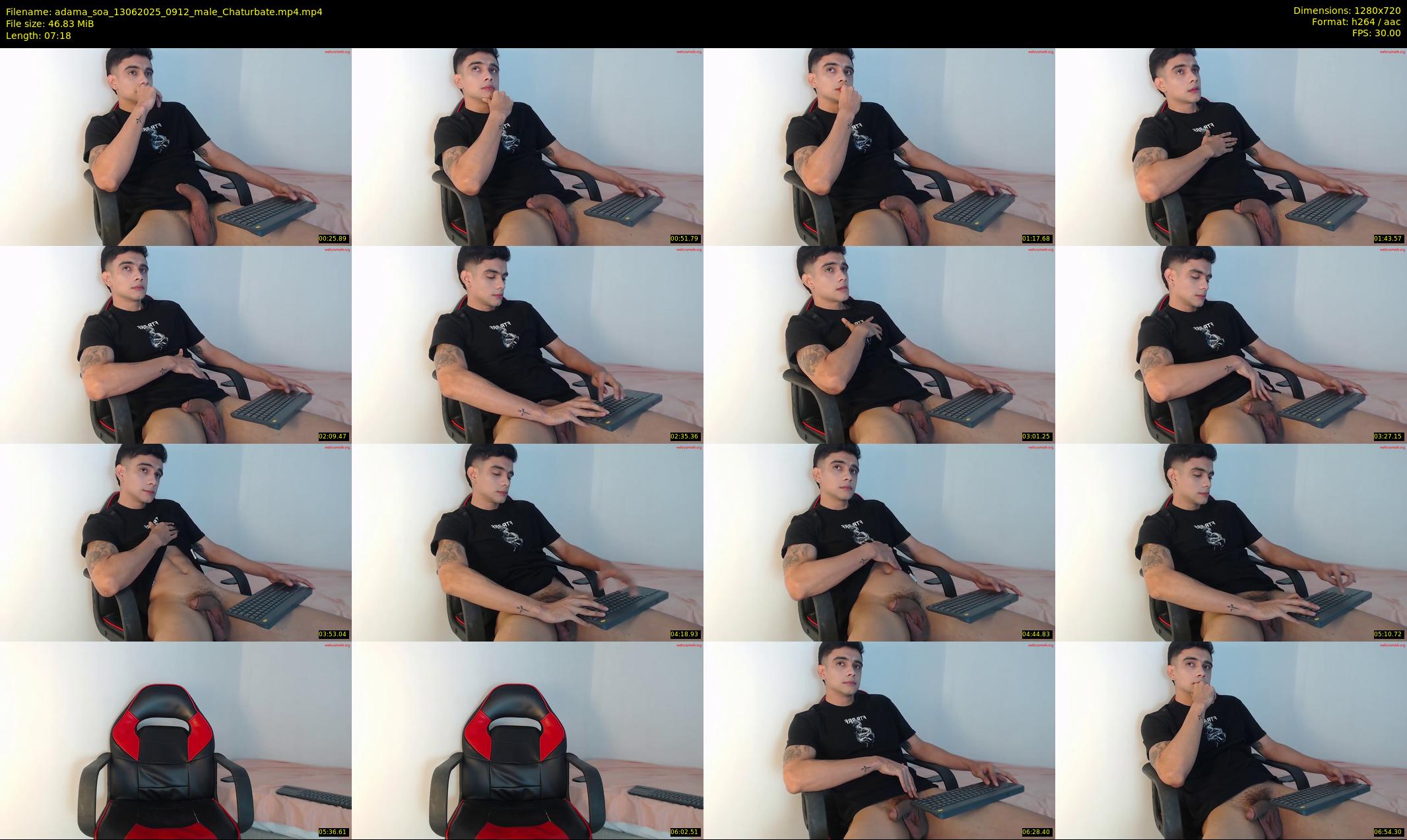 adama_soa — 8 minute Chaturbate male cam show recording, 720p, Jun 13, 2025