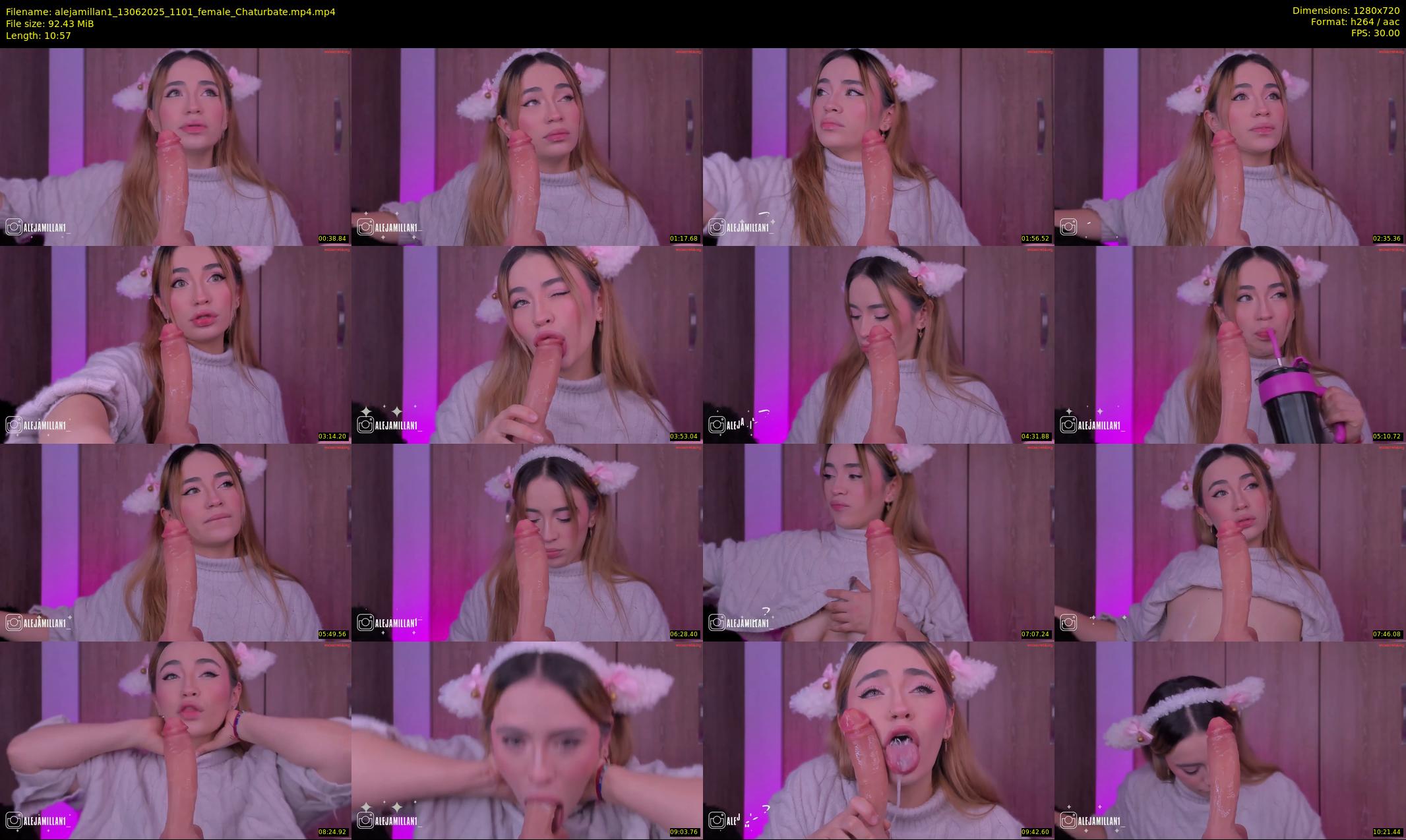 alejamillan1 — 11 minute Chaturbate female cam show recording, 720p, Jun 13, 2025