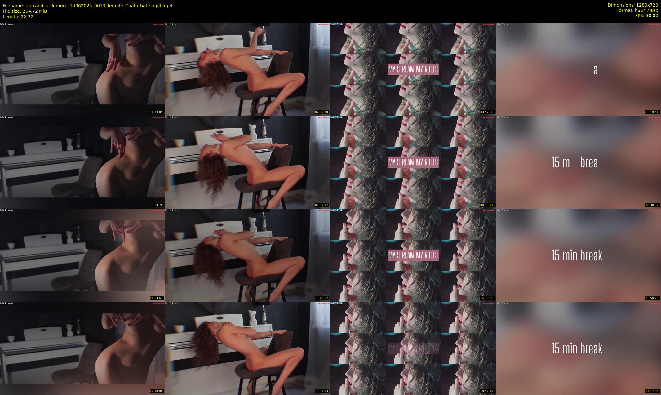 alexandra_demore — 23 minute Chaturbate female cam show recording, 720p, Jun 14, 2025