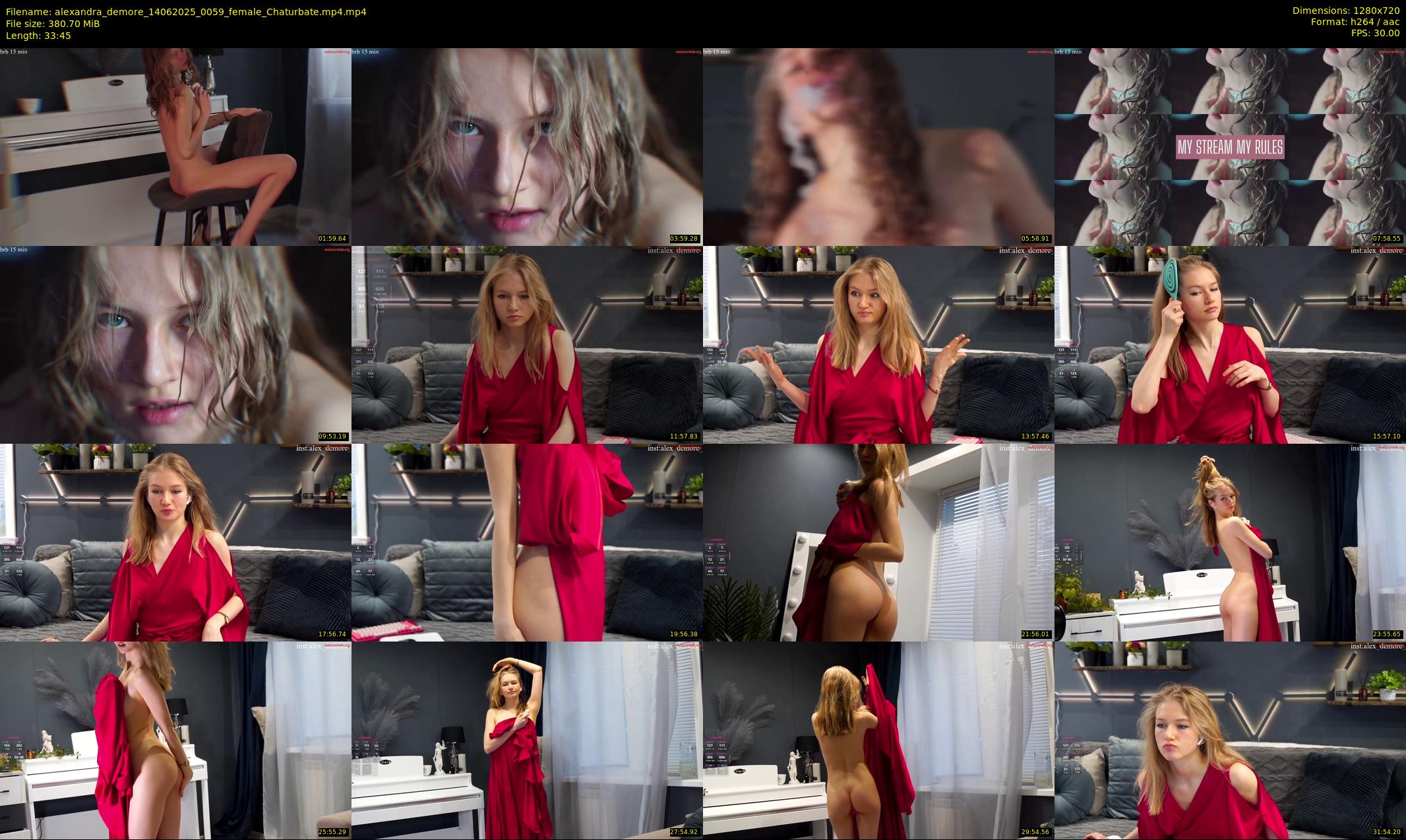 alexandra_demore — 34 minute Chaturbate female cam show recording, 720p, Jun 14, 2025