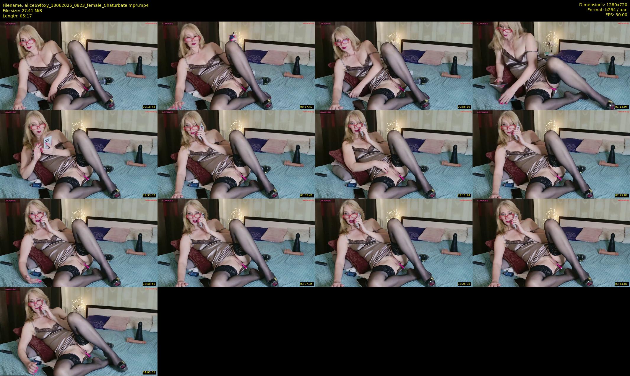 alice69foxy — 6 minute Chaturbate female cam show recording, 720p, Jun 13, 2025