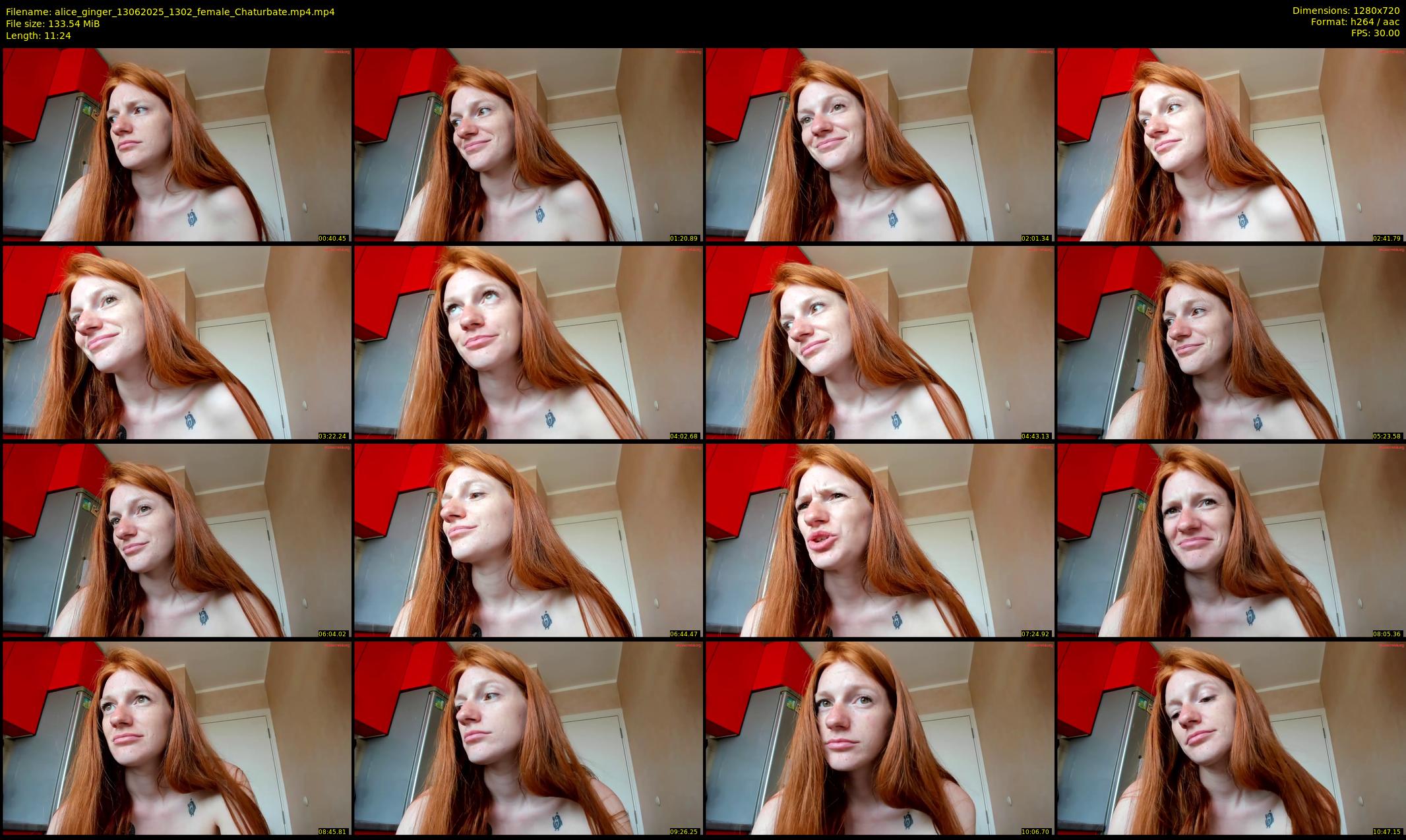 alice_ginger — 12 minute Chaturbate female cam show recording, 720p, Jun 13, 2025