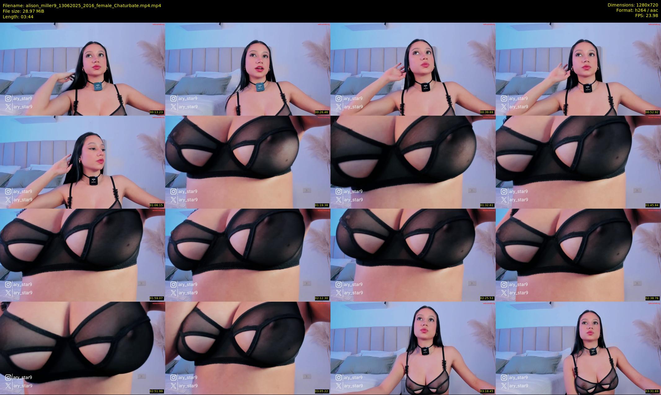 alison_miller9 — 4 minute Chaturbate female cam show recording, 720p, Jun 13, 2025