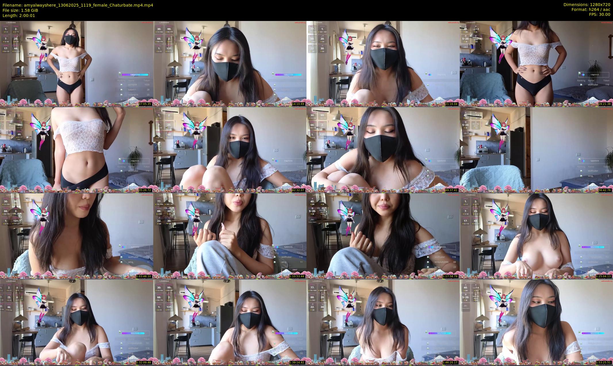 amyalwayshere — 121 minute Chaturbate female cam show recording, 720p, Jun 13, 2025