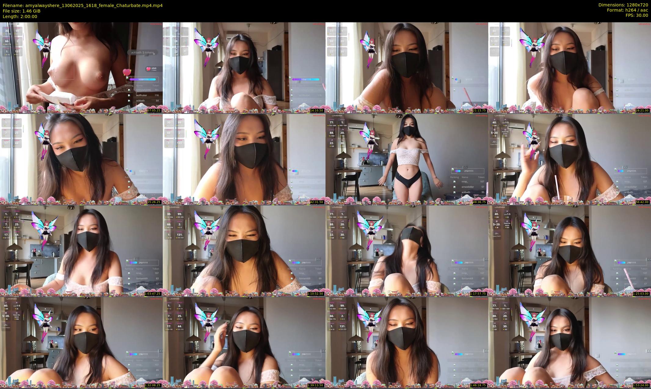 amyalwayshere — 120 minute Chaturbate female cam show recording, 720p, Jun 13, 2025