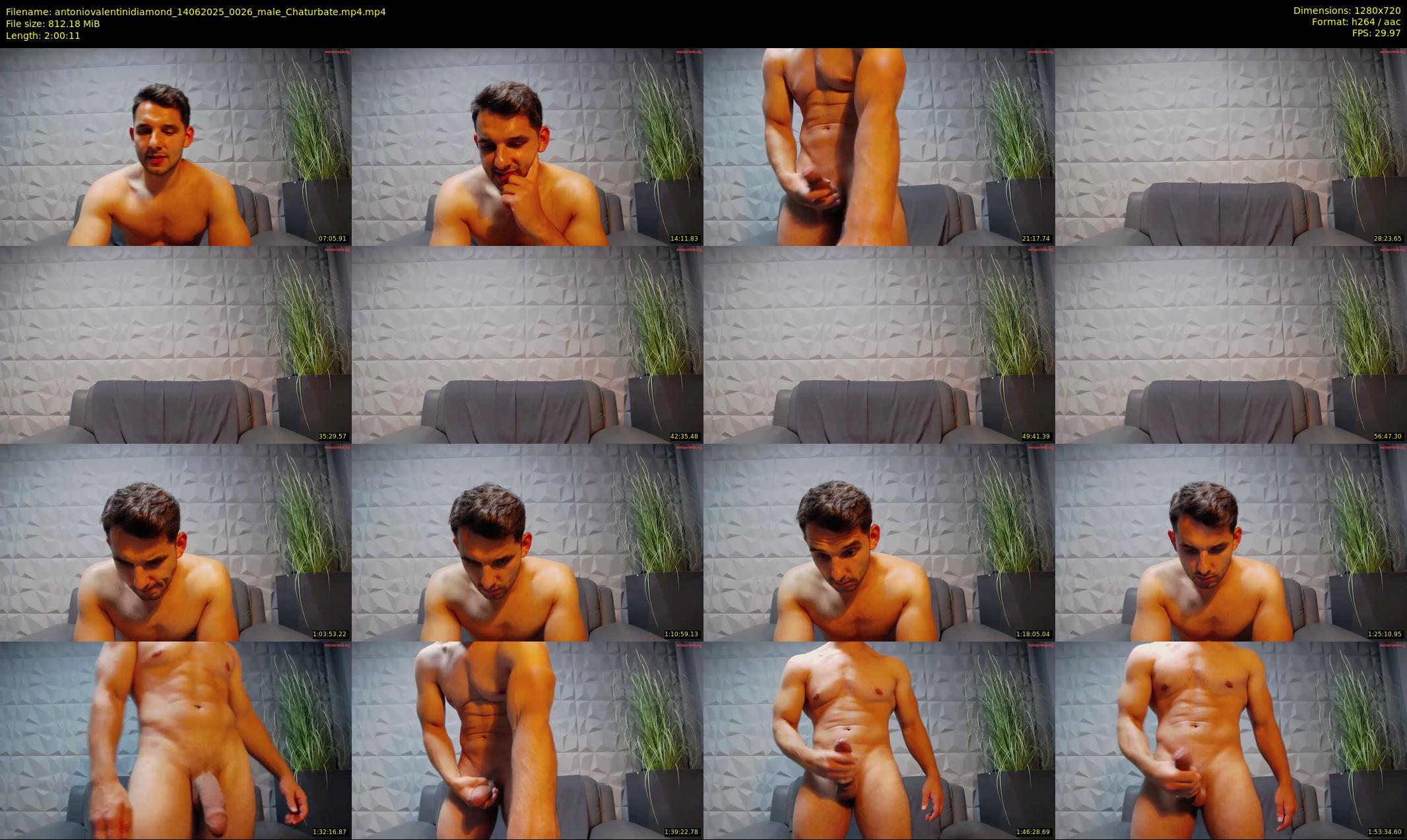 antoniovalentinidiamond — 121 minute Chaturbate male cam show recording, 720p, Jun 14, 2025