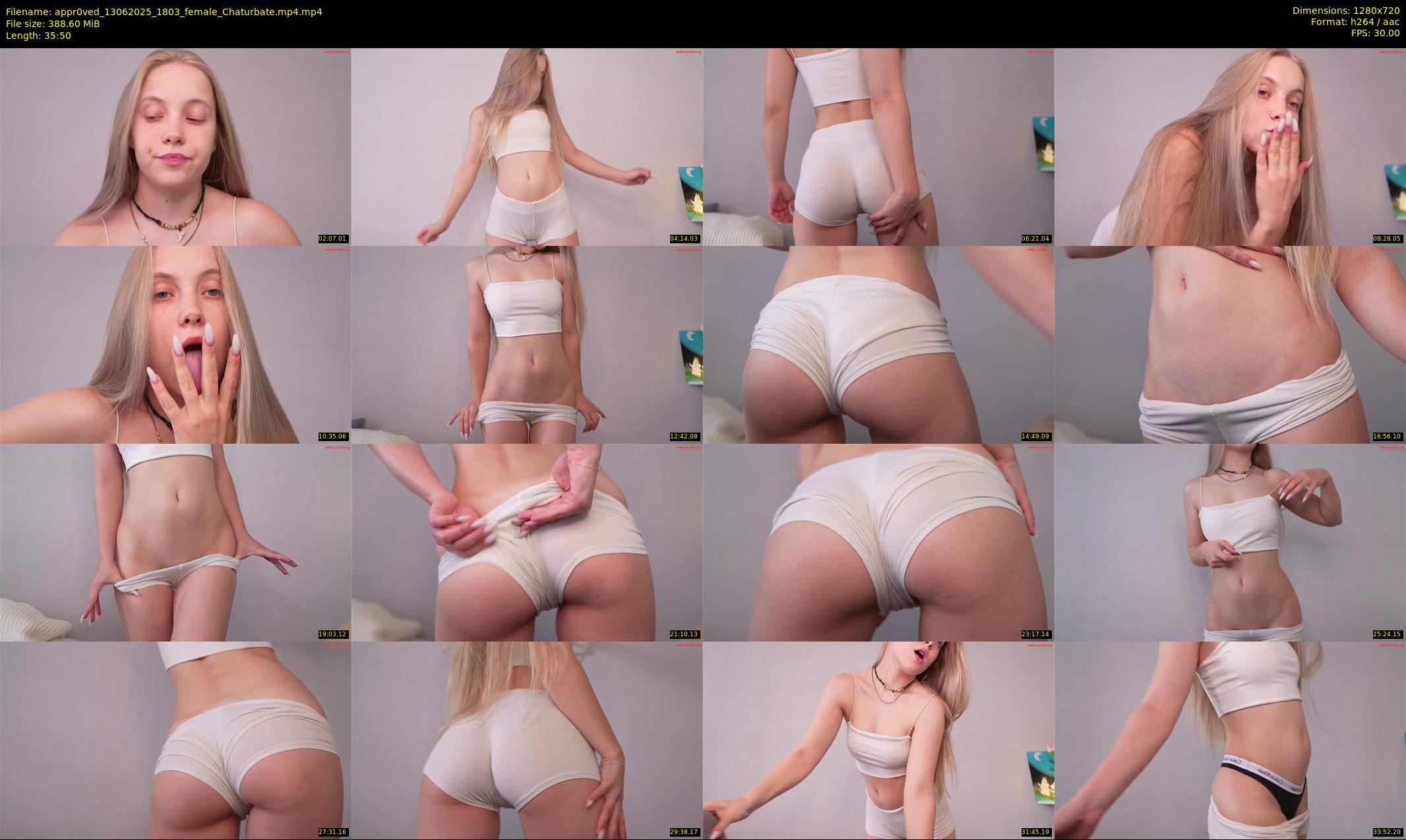 appr0ved — 36 minute Chaturbate female cam show recording, 720p, Jun 13, 2025