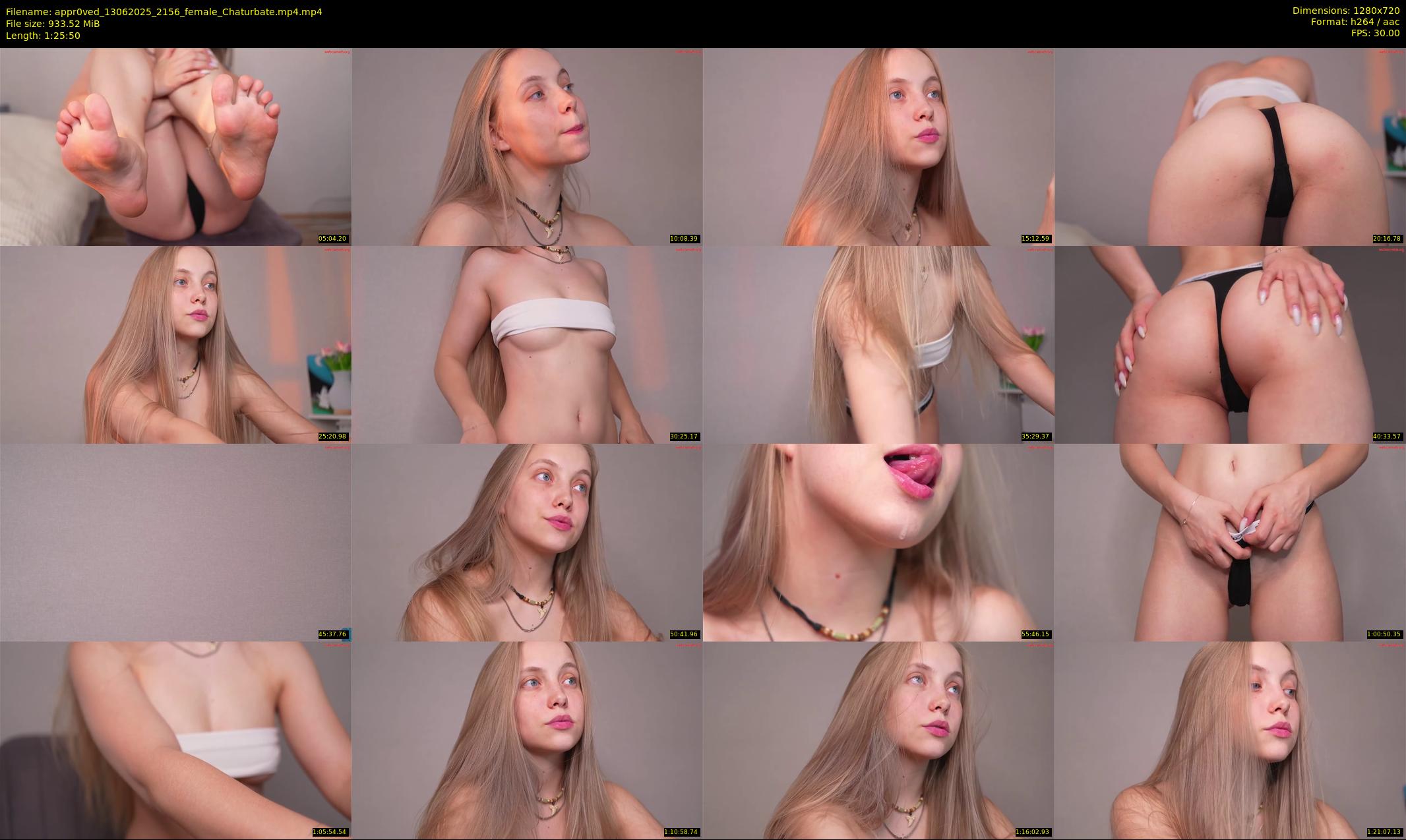 appr0ved — 86 minute Chaturbate female cam show recording, 720p, Jun 13, 2025