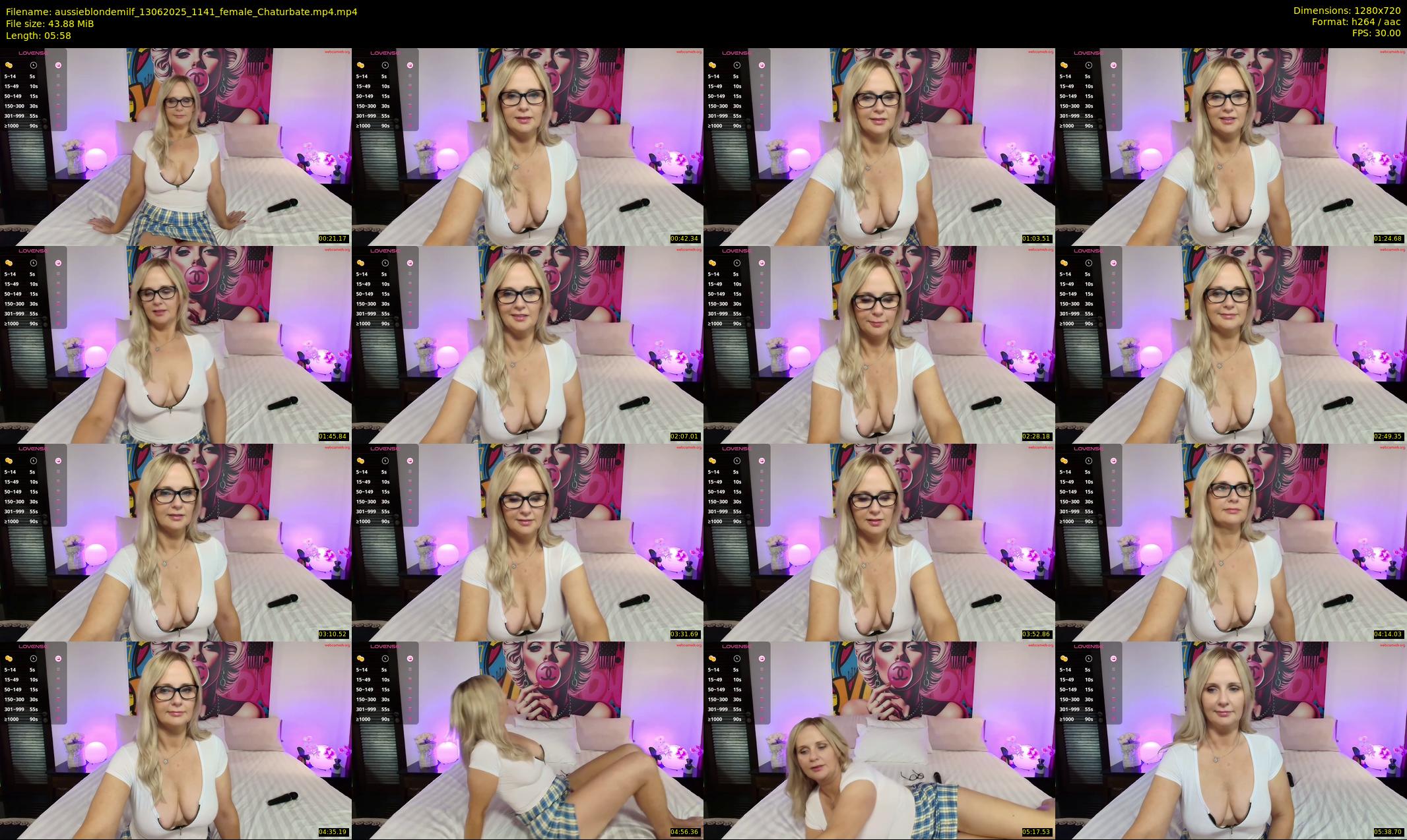 aussieblondemilf — 6 minute Chaturbate female cam show recording, 720p, Jun 13, 2025