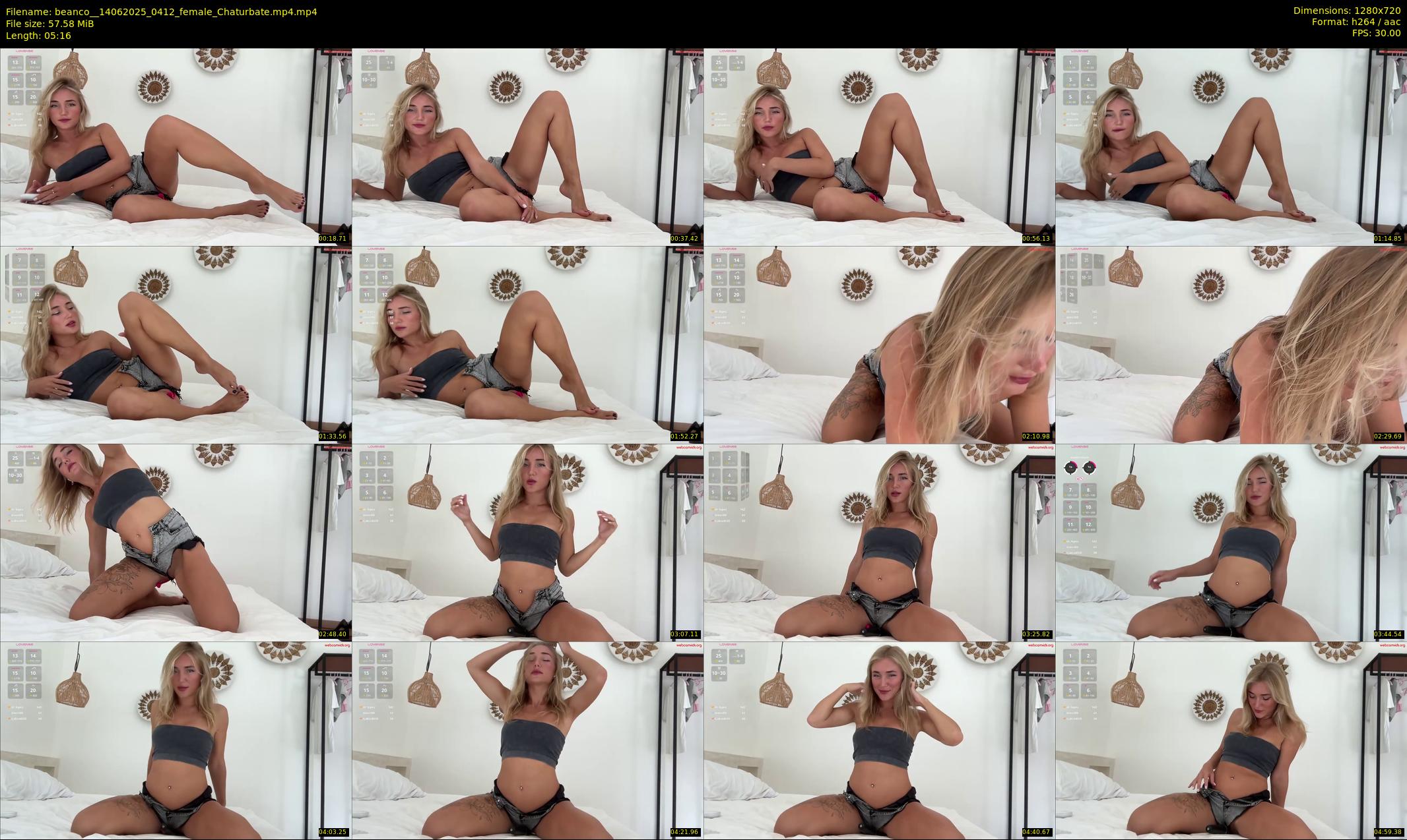 beanco_ — 6 minute Chaturbate female cam show recording, 720p, Jun 14, 2025