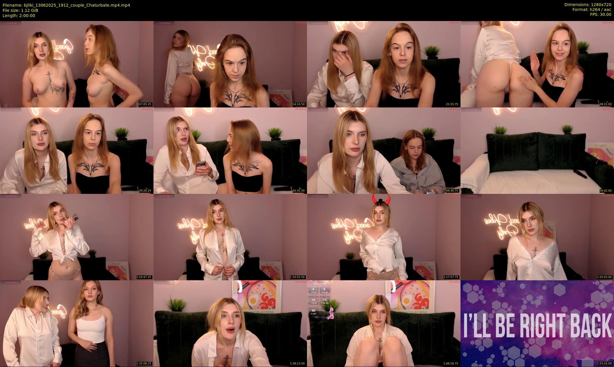 bjliki — 120 minute Chaturbate couple cam show recording, 720p, Jun 13, 2025