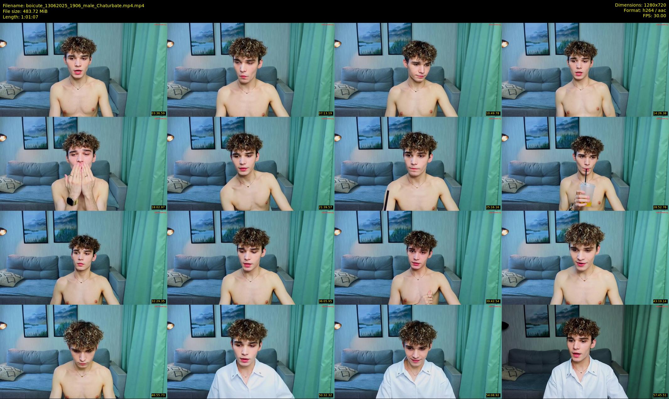 boicute — 62 minute Chaturbate male cam show recording, 720p, Jun 13, 2025