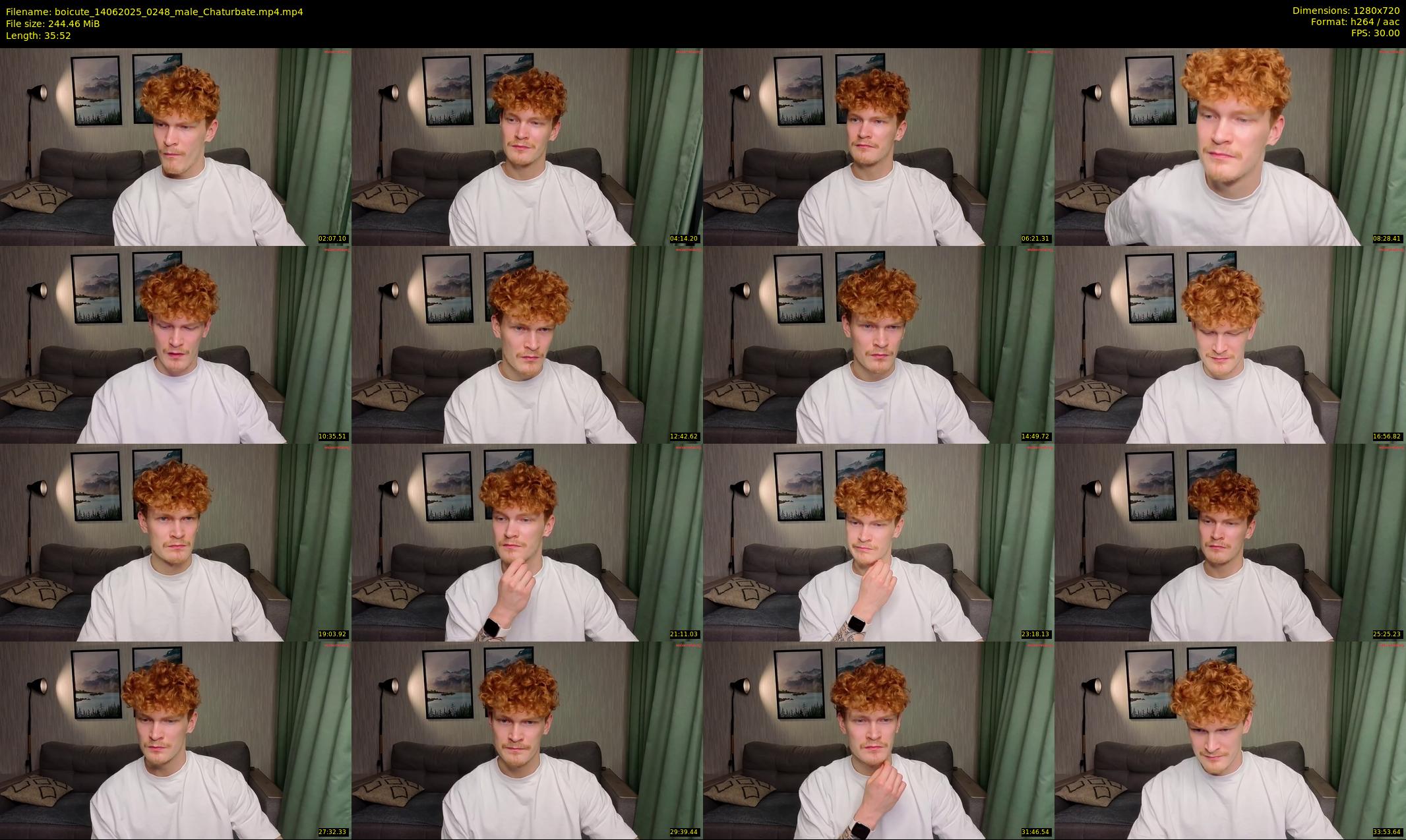 boicute — 36 minute Chaturbate male cam show recording, 720p, Jun 14, 2025