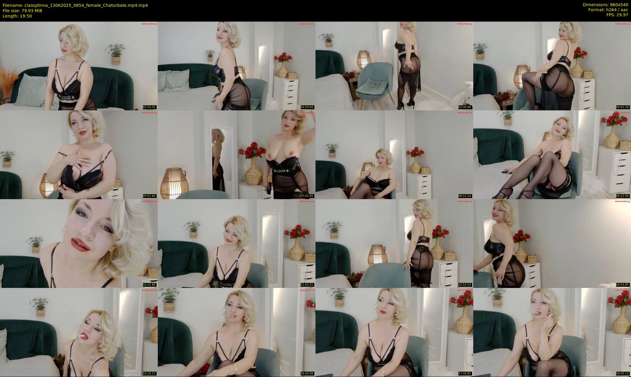 classytinna — 20 minute Chaturbate female cam show recording, 480p, Jun 13, 2025