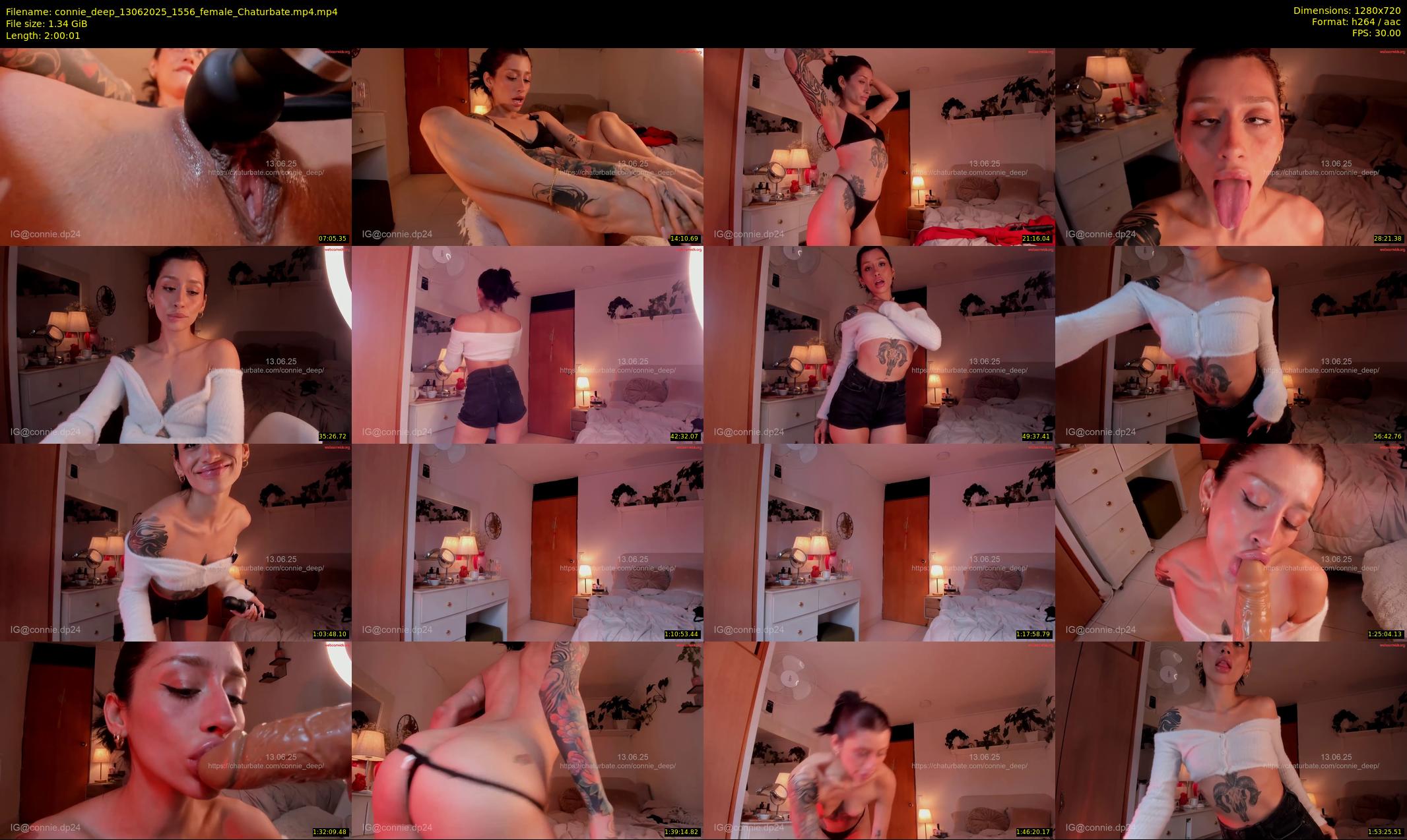 connie_deep — 121 minute Chaturbate female cam show recording, 720p, Jun 13, 2025