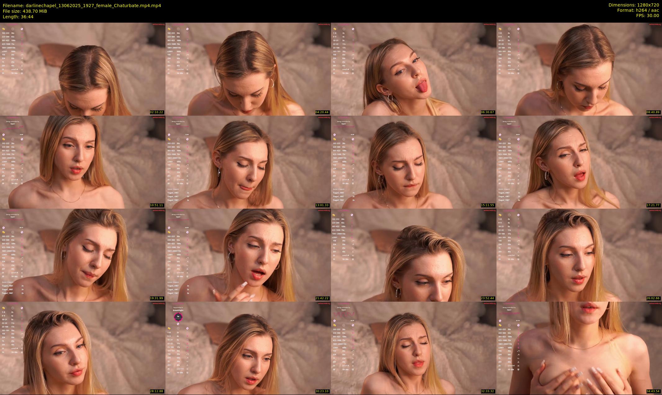 darlinechapel — 37 minute Chaturbate female cam show recording, 720p, Jun 13, 2025