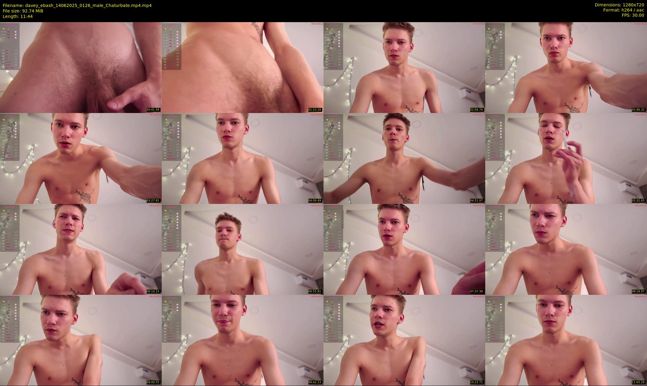 davey_ebash — 12 minute Chaturbate male cam show recording, 720p, Jun 14, 2025