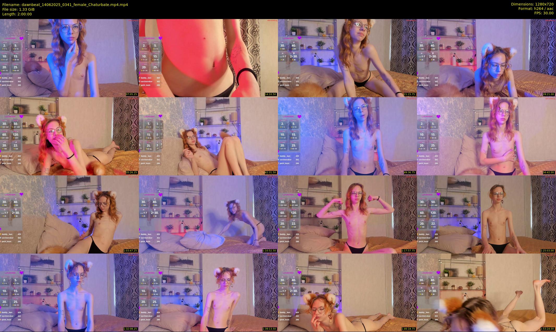 dawnbeat — 120 minute Chaturbate female cam show recording, 720p, Jun 14, 2025