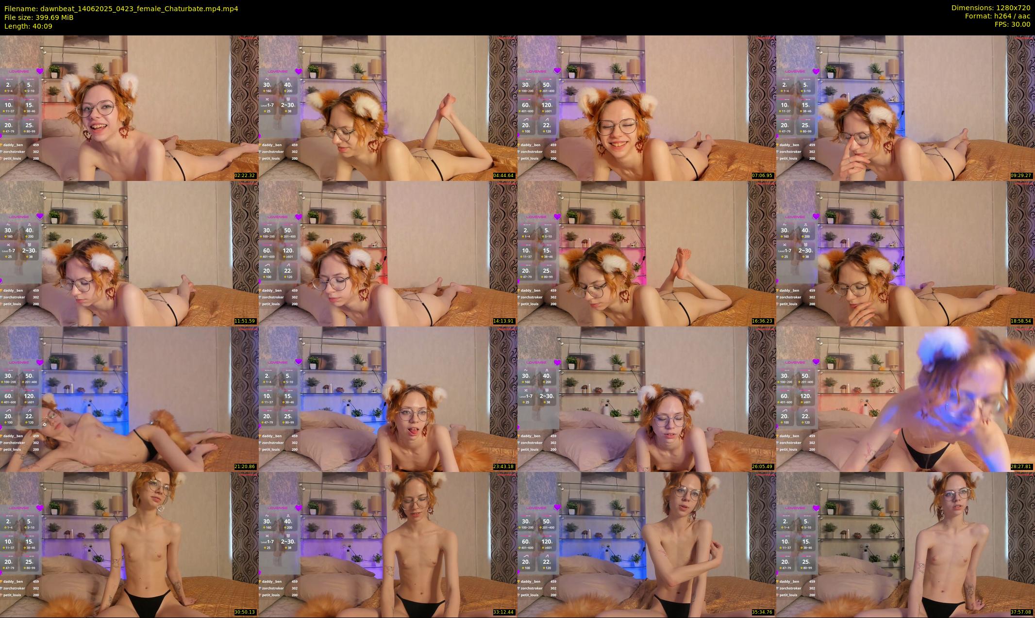 dawnbeat — 41 minute Chaturbate female cam show recording, 720p, Jun 14, 2025