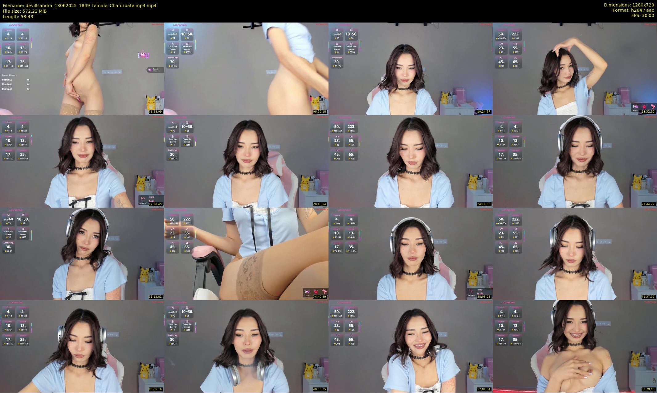 devillsandra — 59 minute Chaturbate female cam show recording, 720p, Jun 13, 2025
