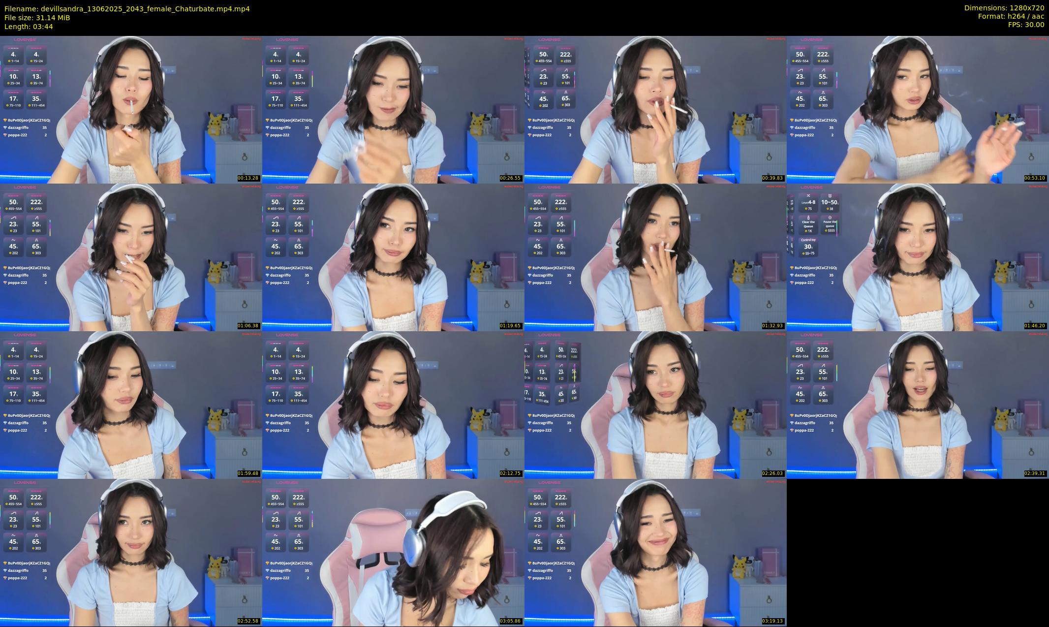 devillsandra — 4 minute Chaturbate female cam show recording, 720p, Jun 13, 2025