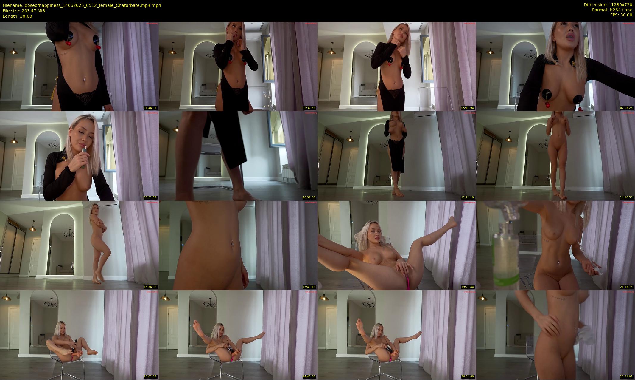 doseofhappiness — 30 minute Chaturbate female cam show recording, 720p, Jun 14, 2025