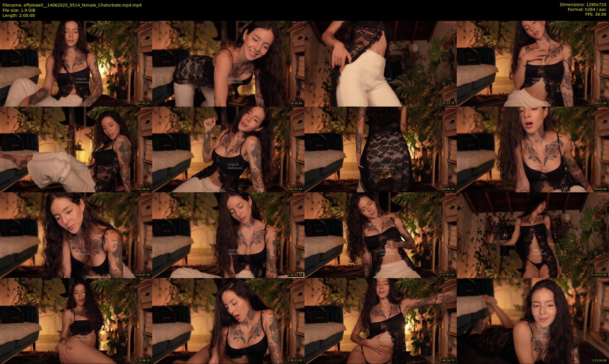 effylowell_ — 120 minute Chaturbate female cam show recording, 720p, Jun 14, 2025