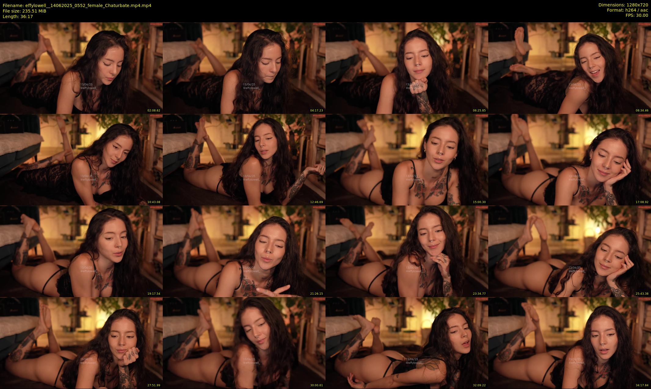 effylowell_ — 37 minute Chaturbate female cam show recording, 720p, Jun 14, 2025